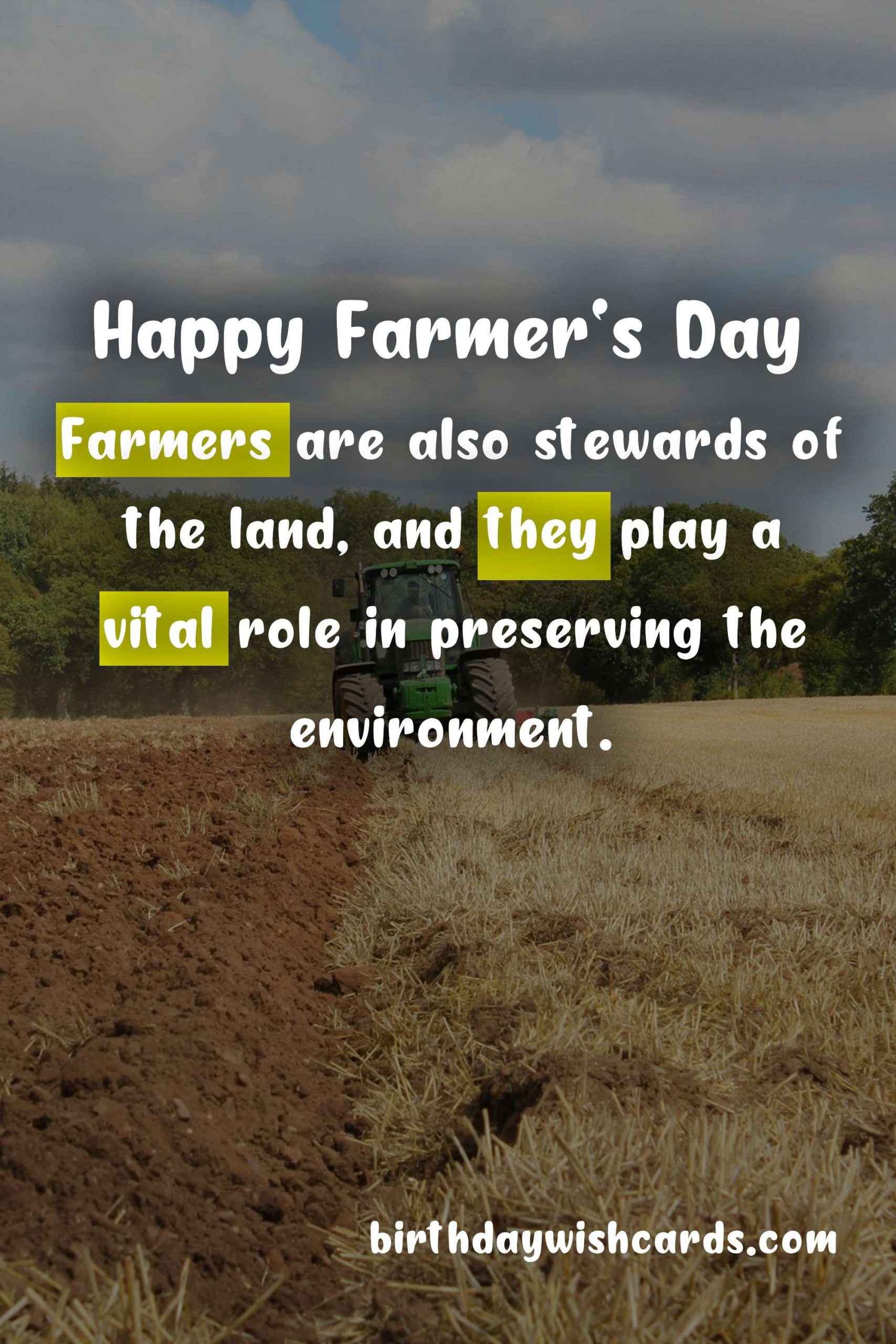 Celebrate Farmer's Day - First Friday of December
