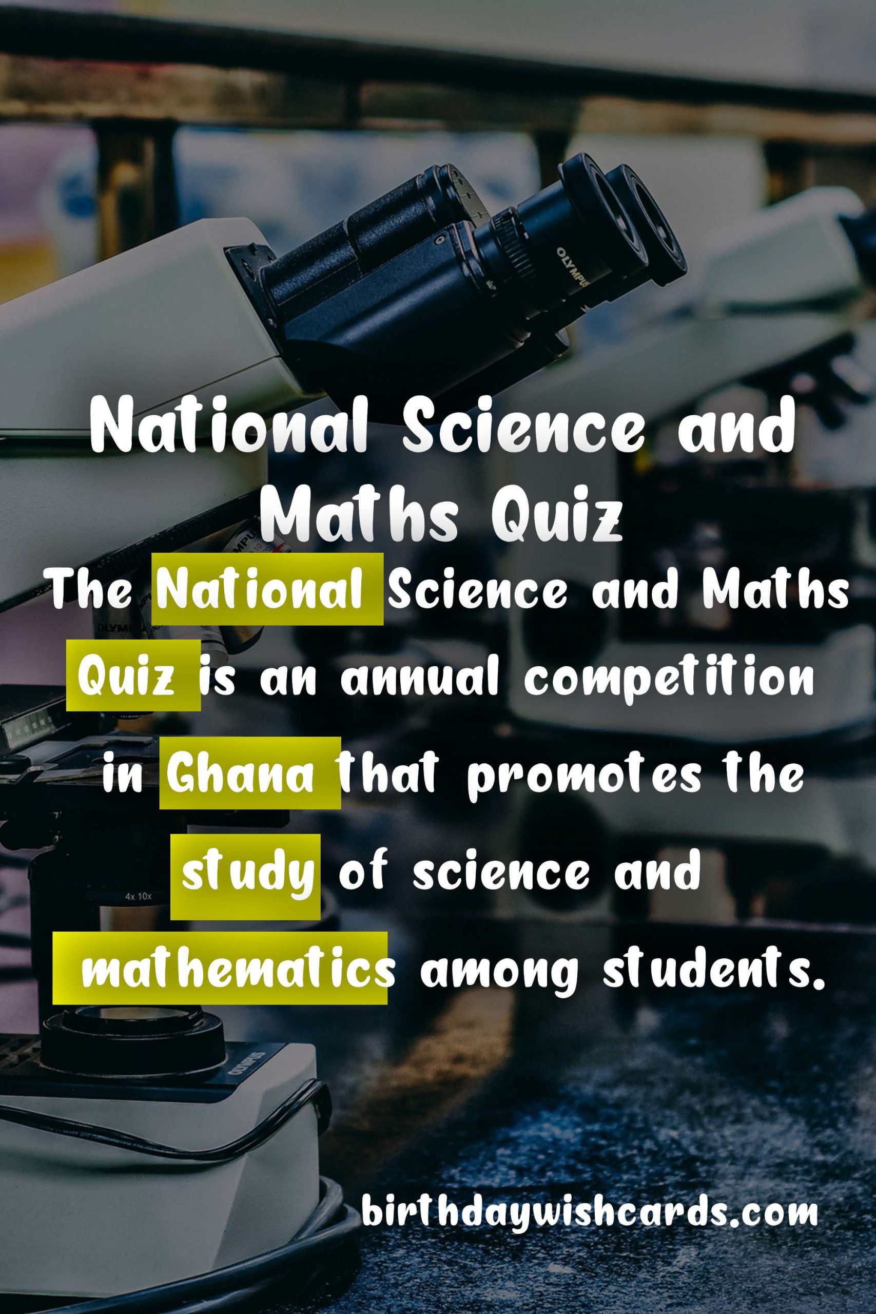 The National Science and Maths Quiz: A National Celebration of Excellence in Science and Maths