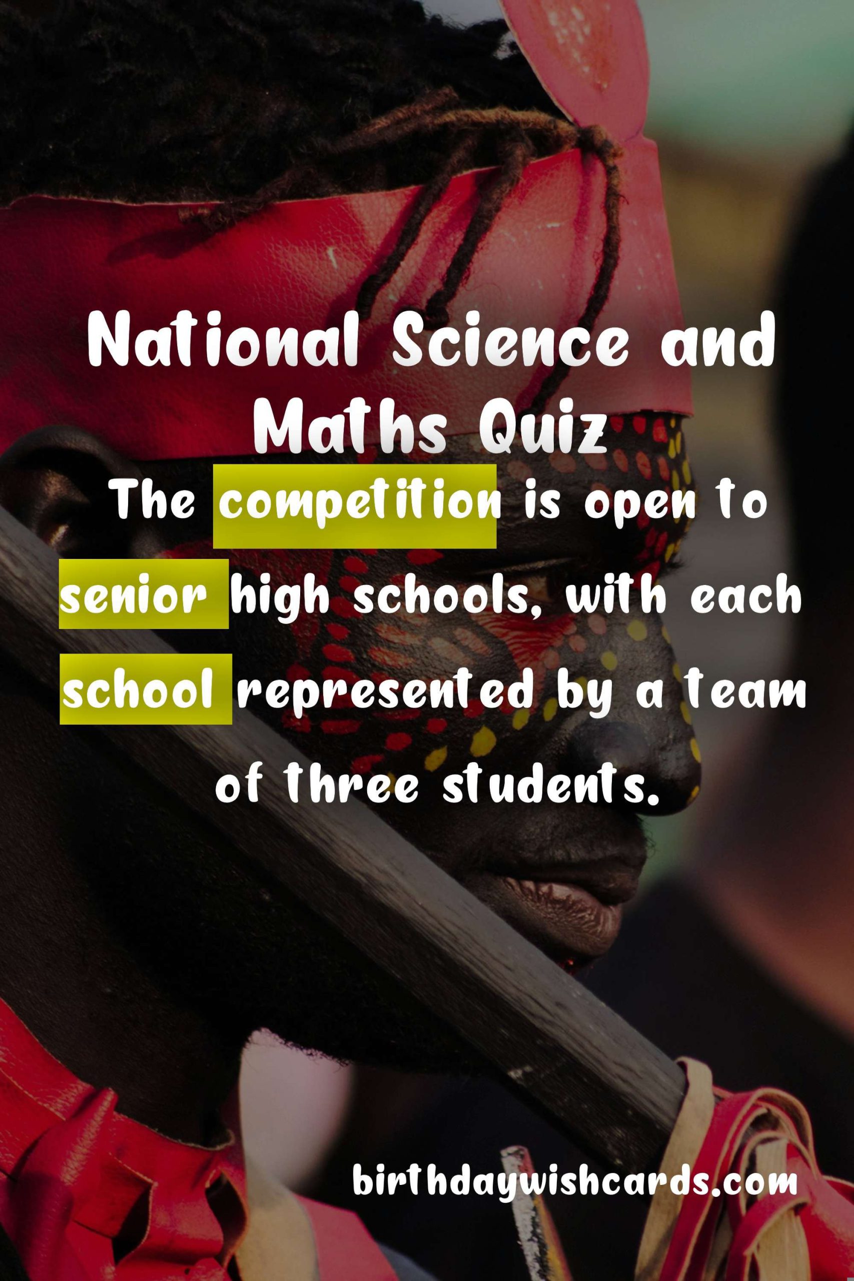 The National Science and Maths Quiz: A National Celebration of Excellence in Science and Maths