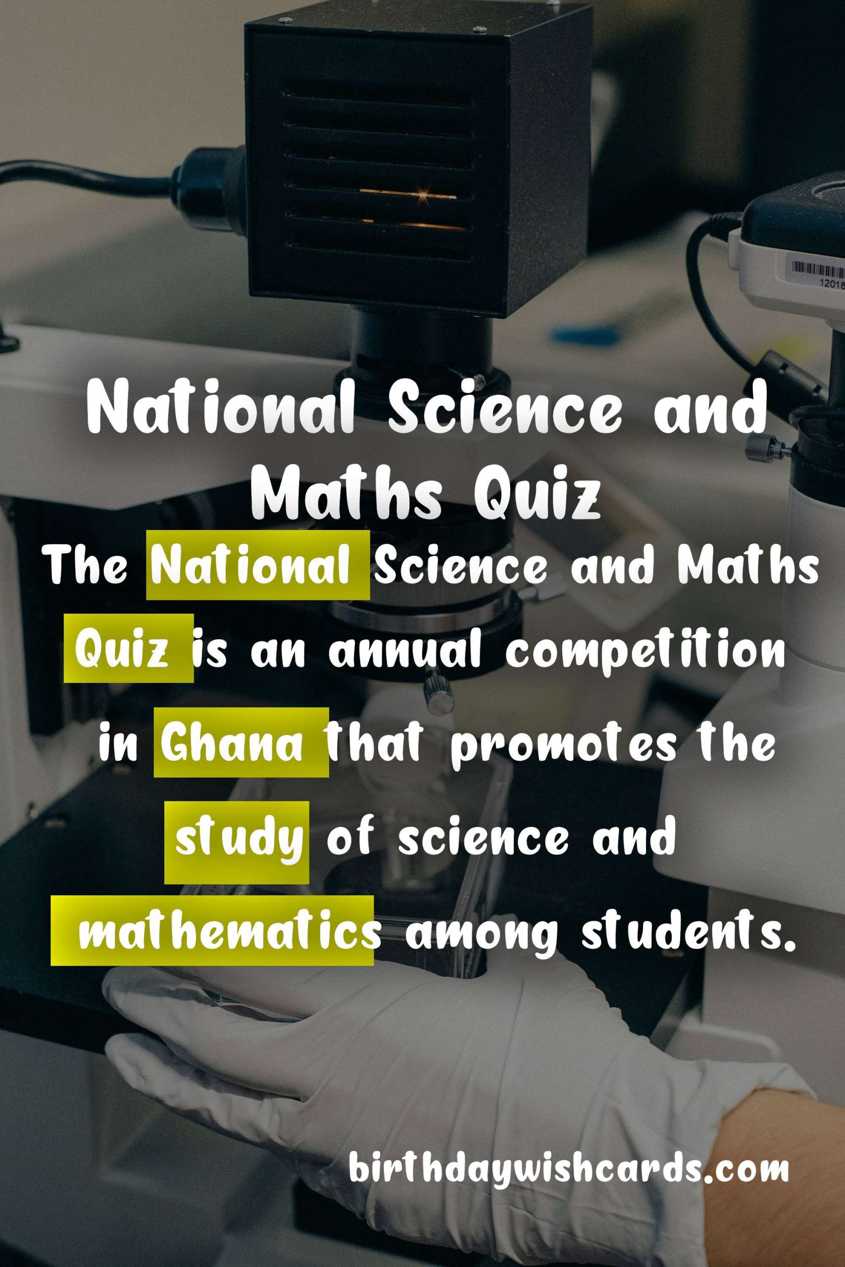 The National Science and Maths Quiz: A National Celebration of Excellence in Science and Maths