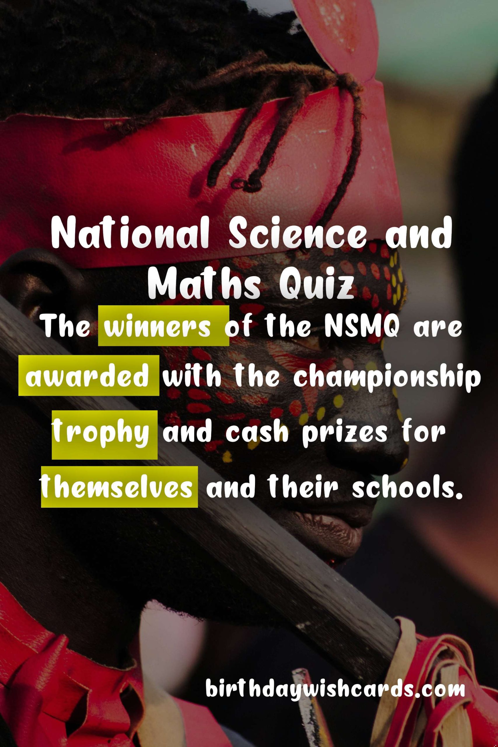 The National Science and Maths Quiz: A National Celebration of Excellence in Science and Maths
