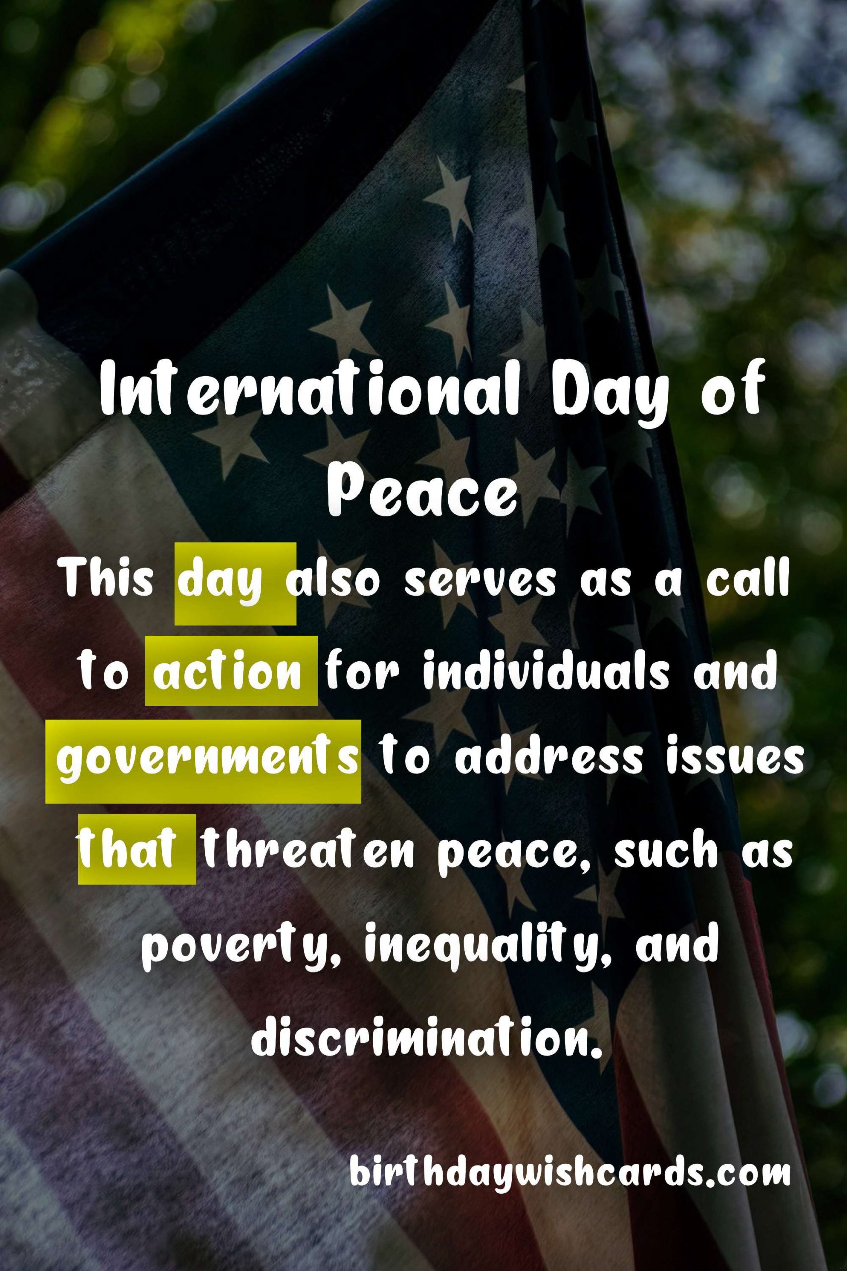 International Day of Peace (September 21): Promoting Awareness and Compassion for a Better World