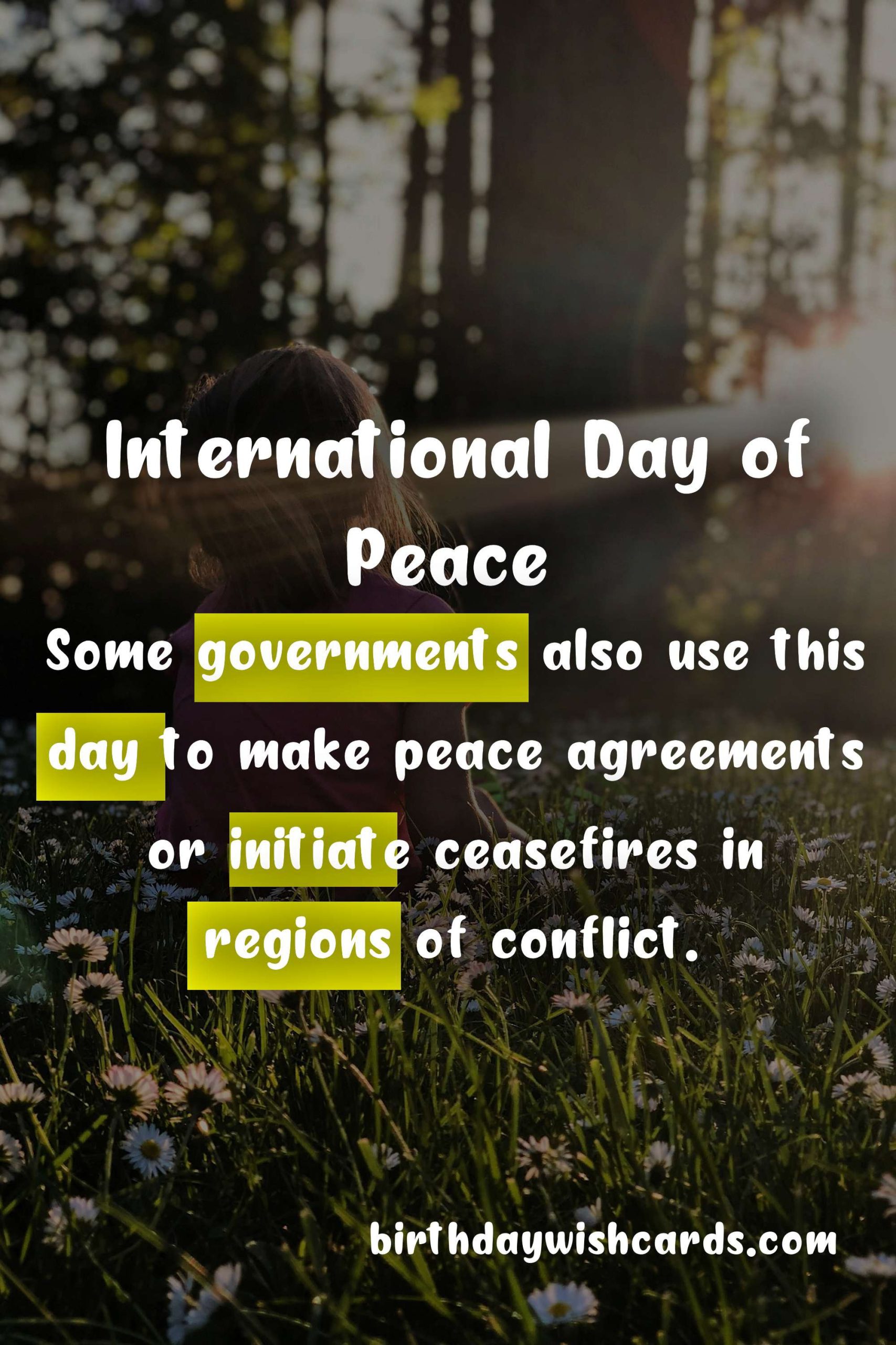 International Day of Peace (September 21): Promoting Awareness and Compassion for a Better World