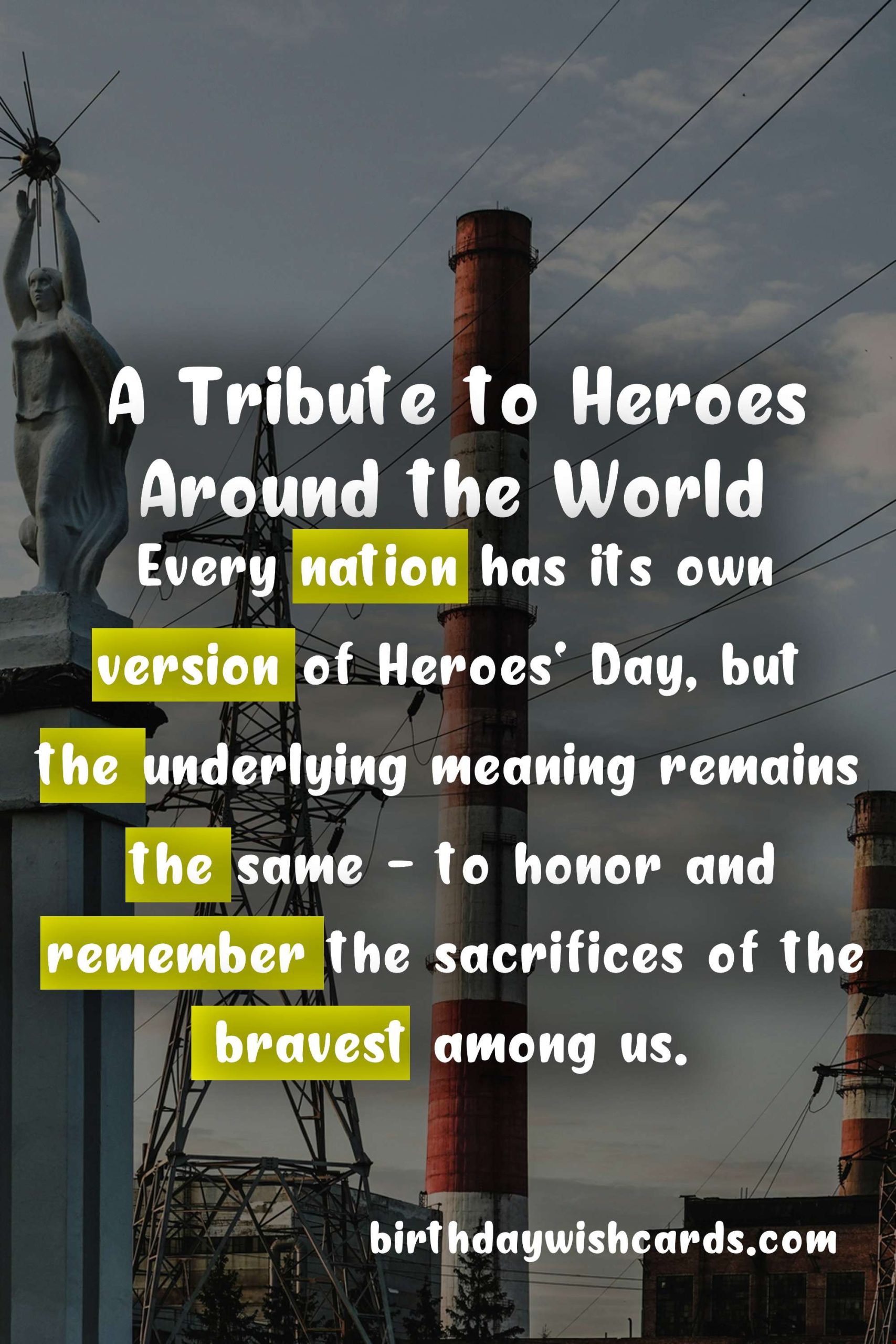 Heroes' Day - A Tribute to Those Who Selflessly Serve Their Nation