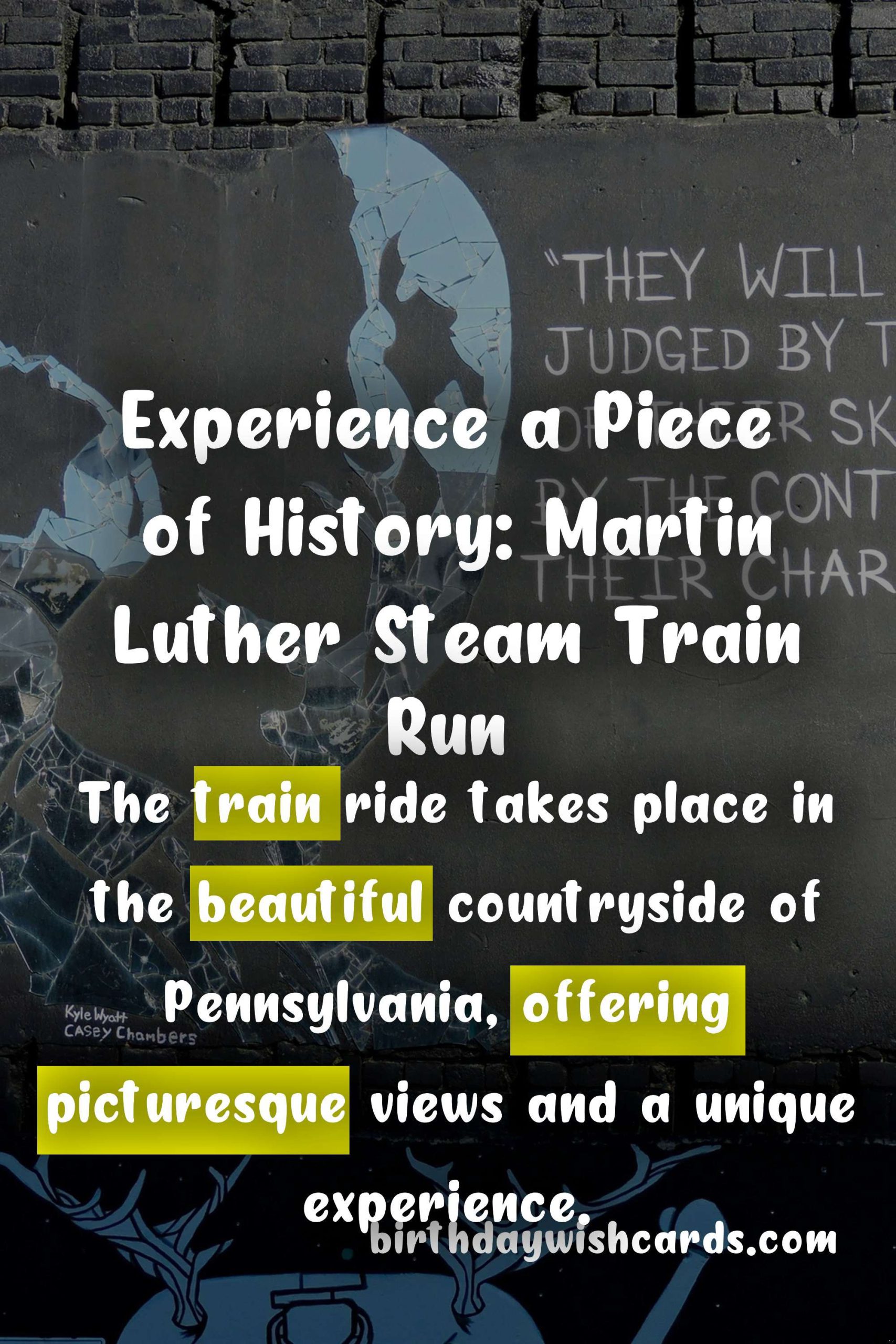 Experience a Piece of History: Martin Luther Steam Train Run - October 5-6