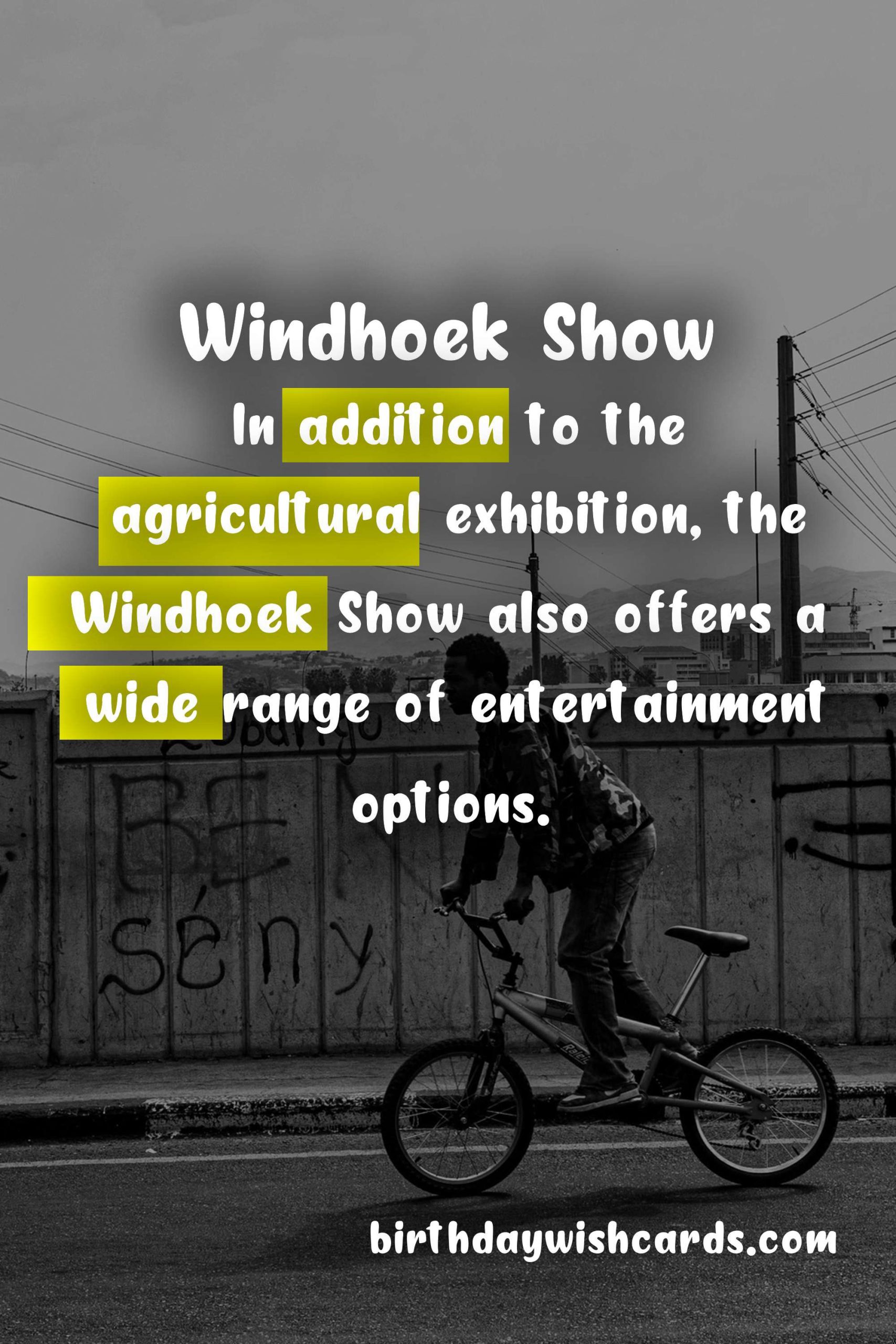 Experience the Thrills of the Windhoek Show - September 27 to October 5
