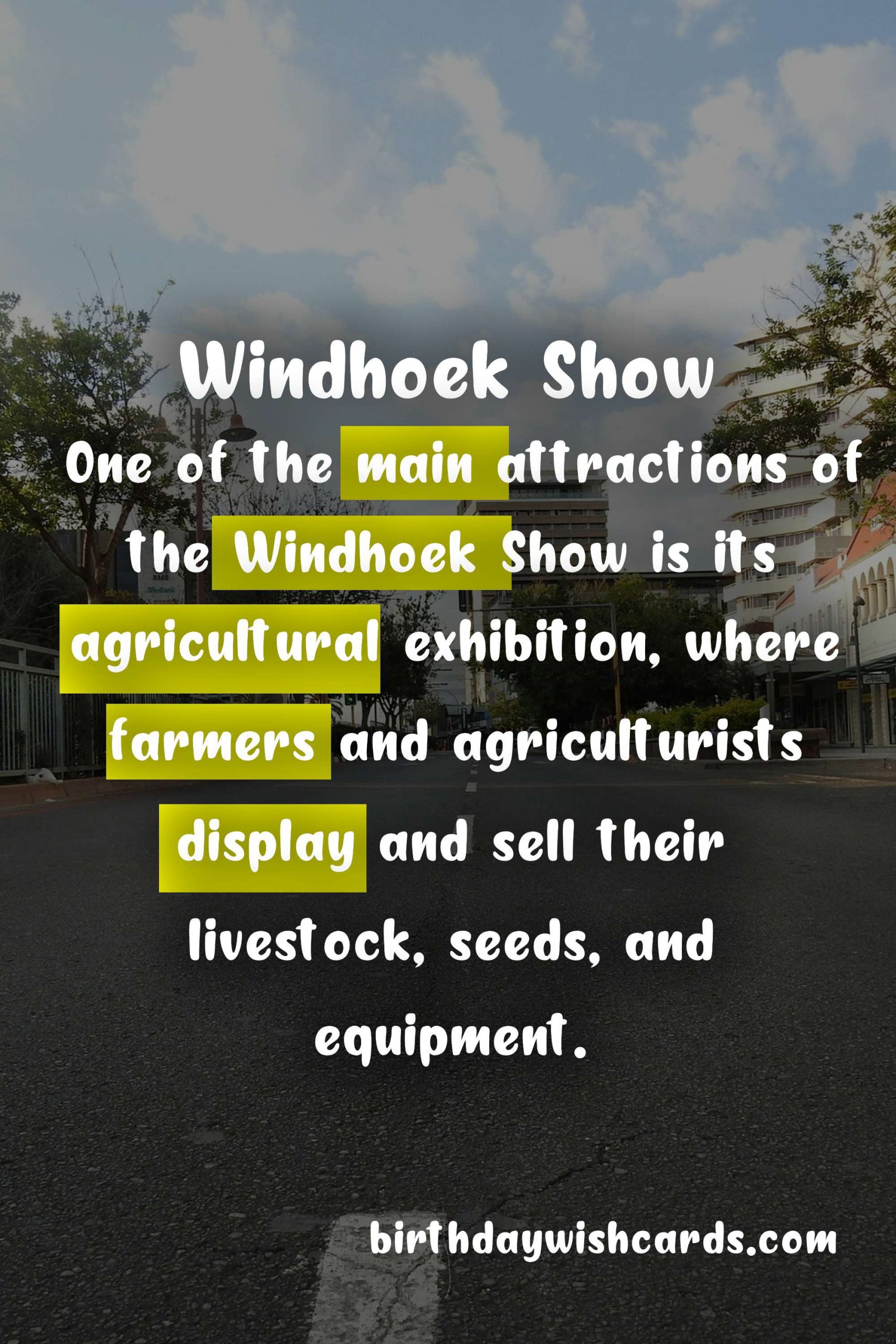 Experience the Thrills of the Windhoek Show - September 27 to October 5