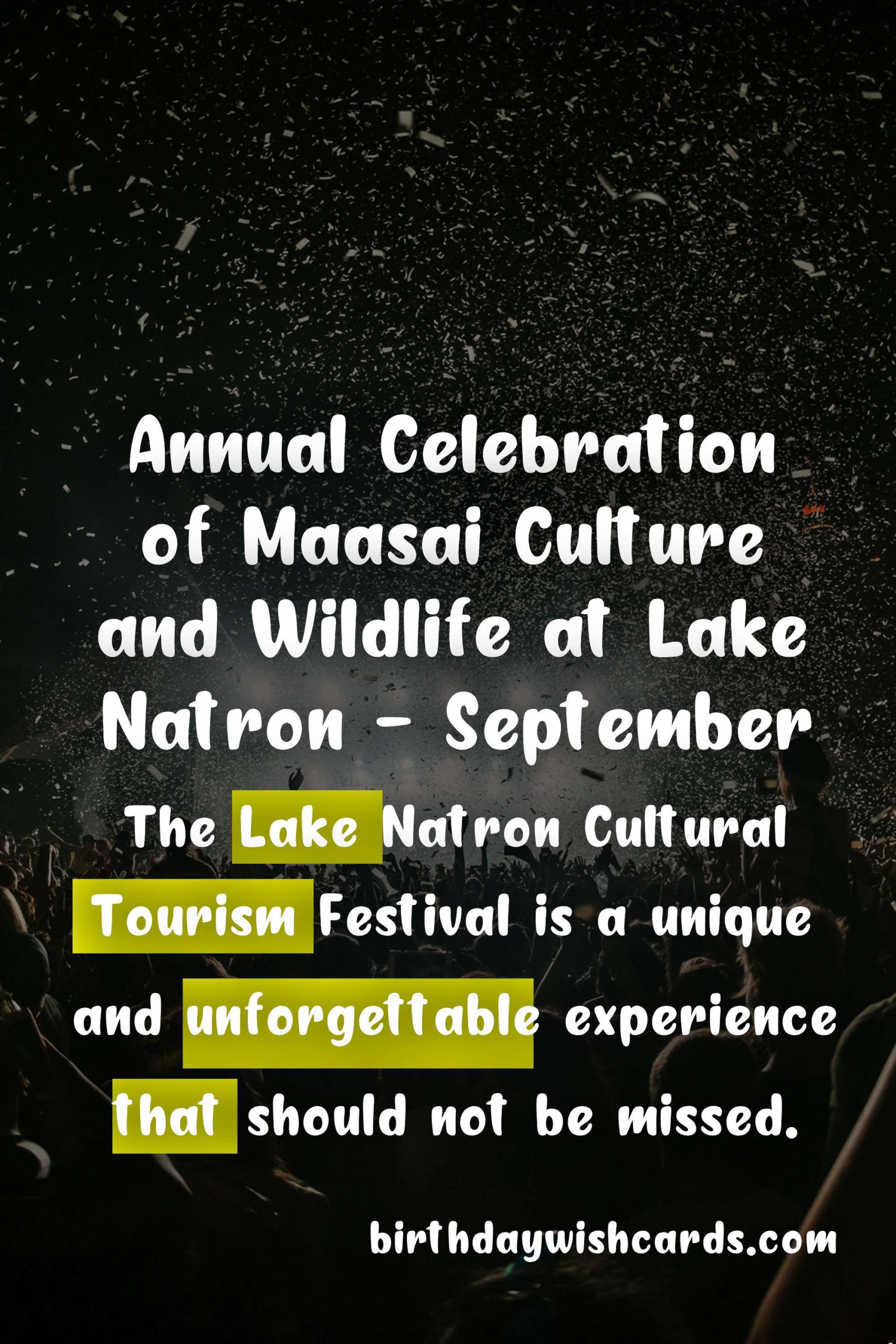 Discover the Beauty and Rich Culture of Lake Natron at the Annual Cultural Tourism Festival - September
