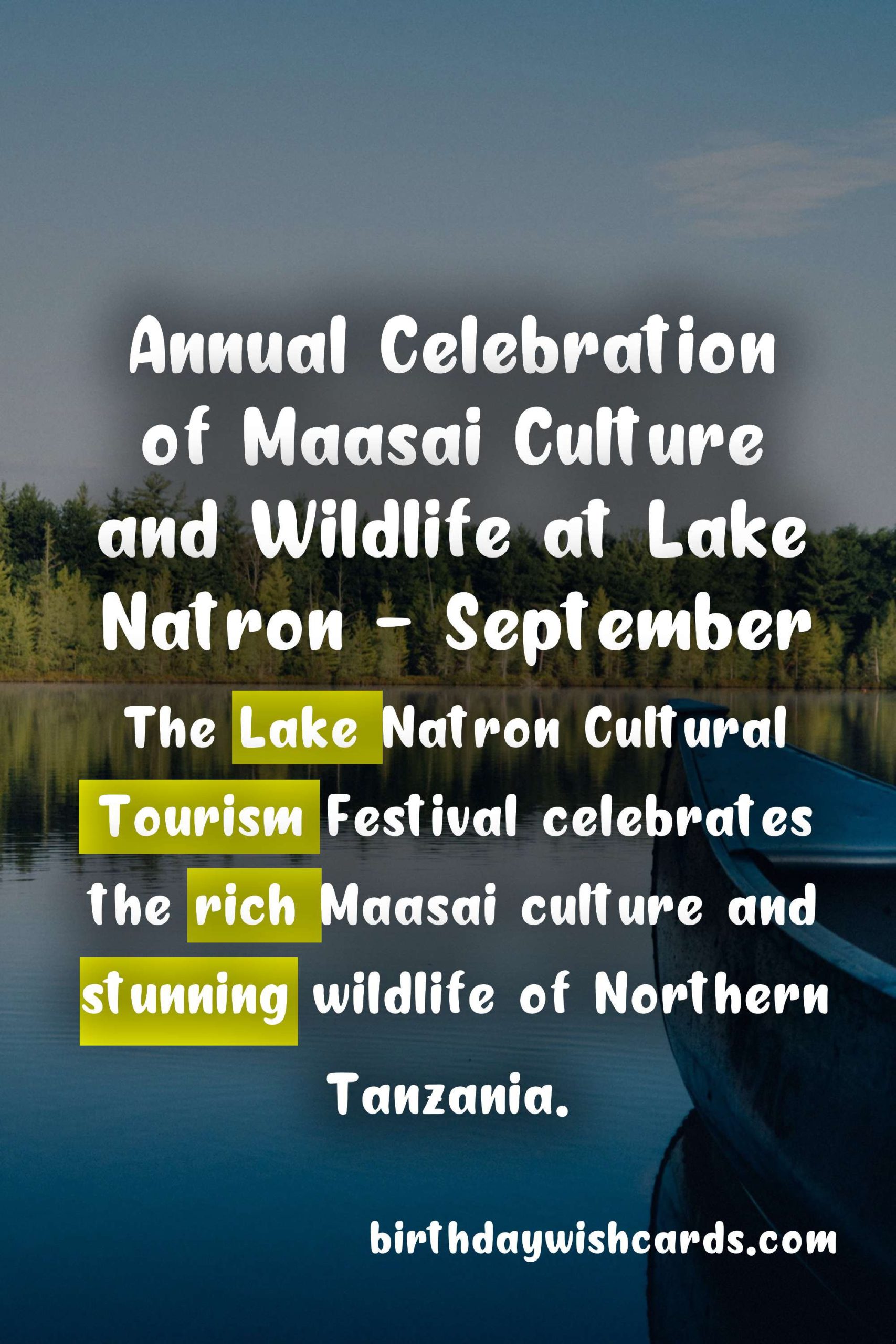 Discover the Beauty and Rich Culture of Lake Natron at the Annual Cultural Tourism Festival - September
