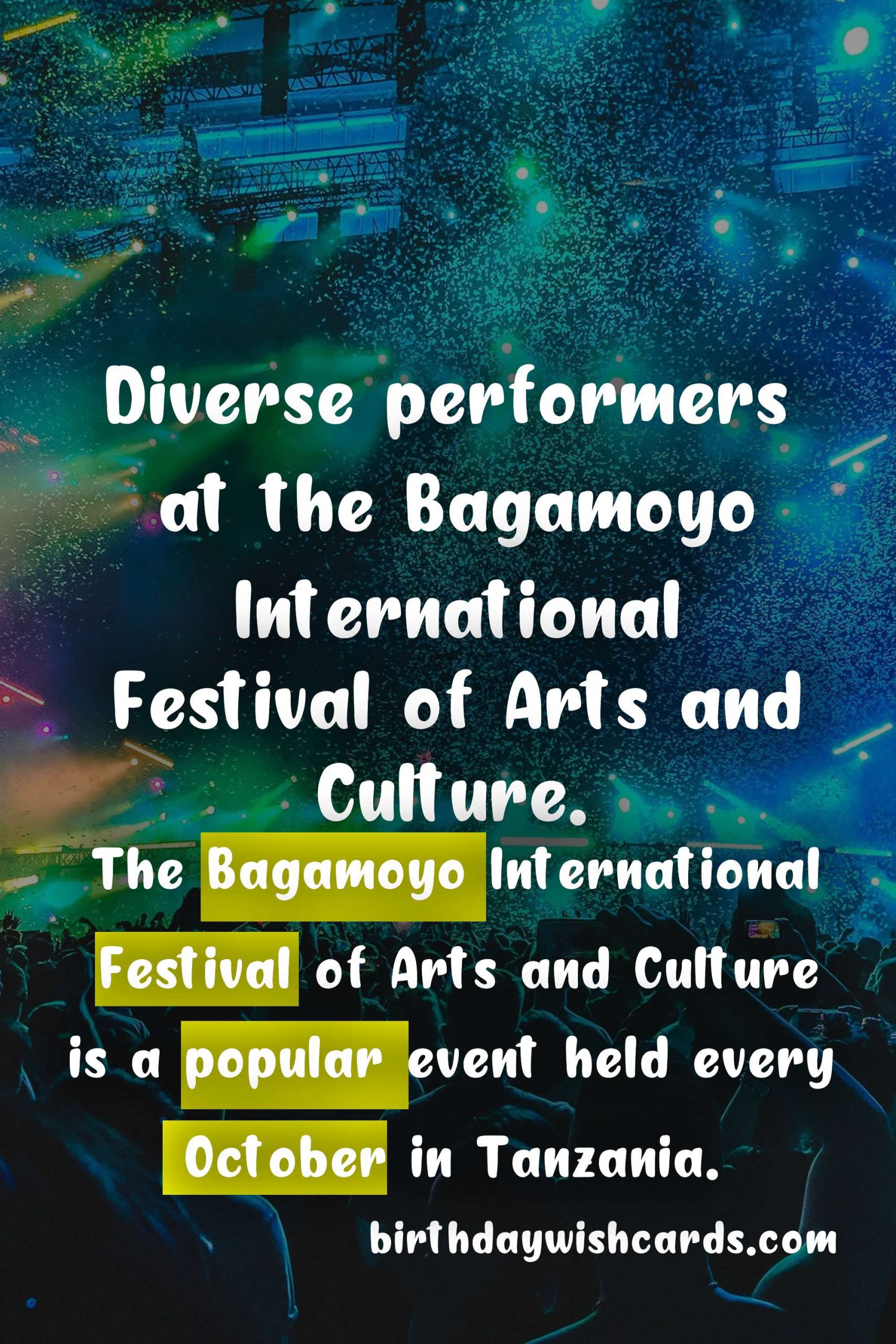Bagamoyo International Festival of Arts and Culture - October