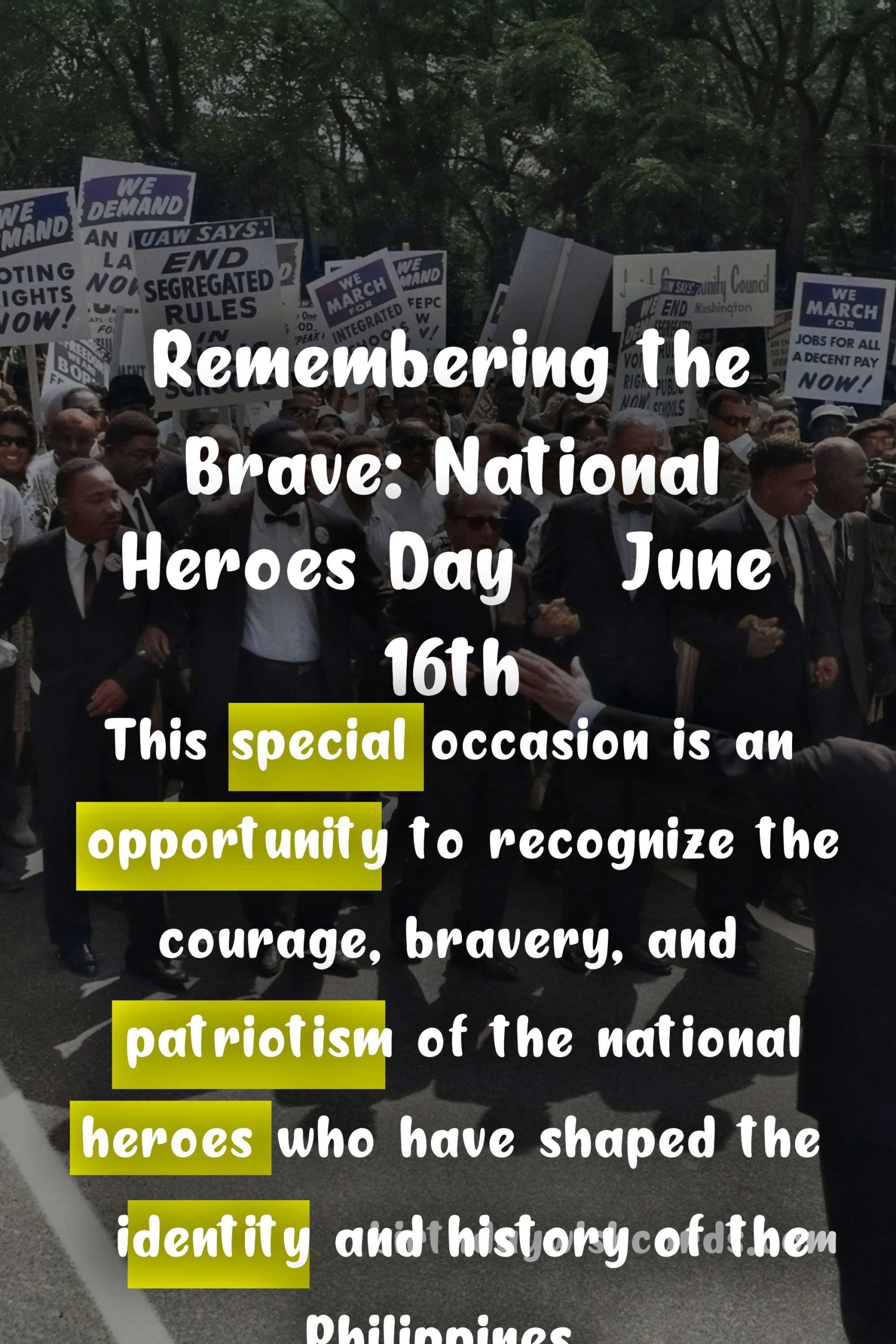 Remembering the Brave: National Heroes Day - June 16th