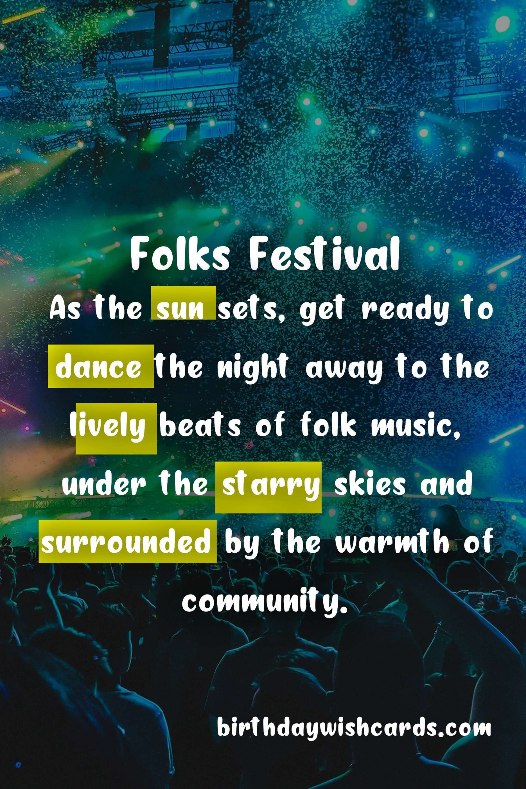 Experience the Ultimate Folks Festival - September 28th- October 1st