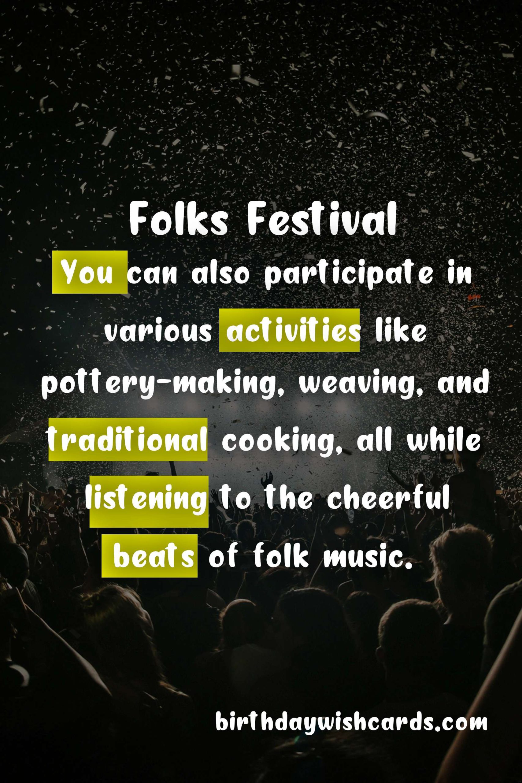 Experience the Ultimate Folks Festival - September 28th- October 1st