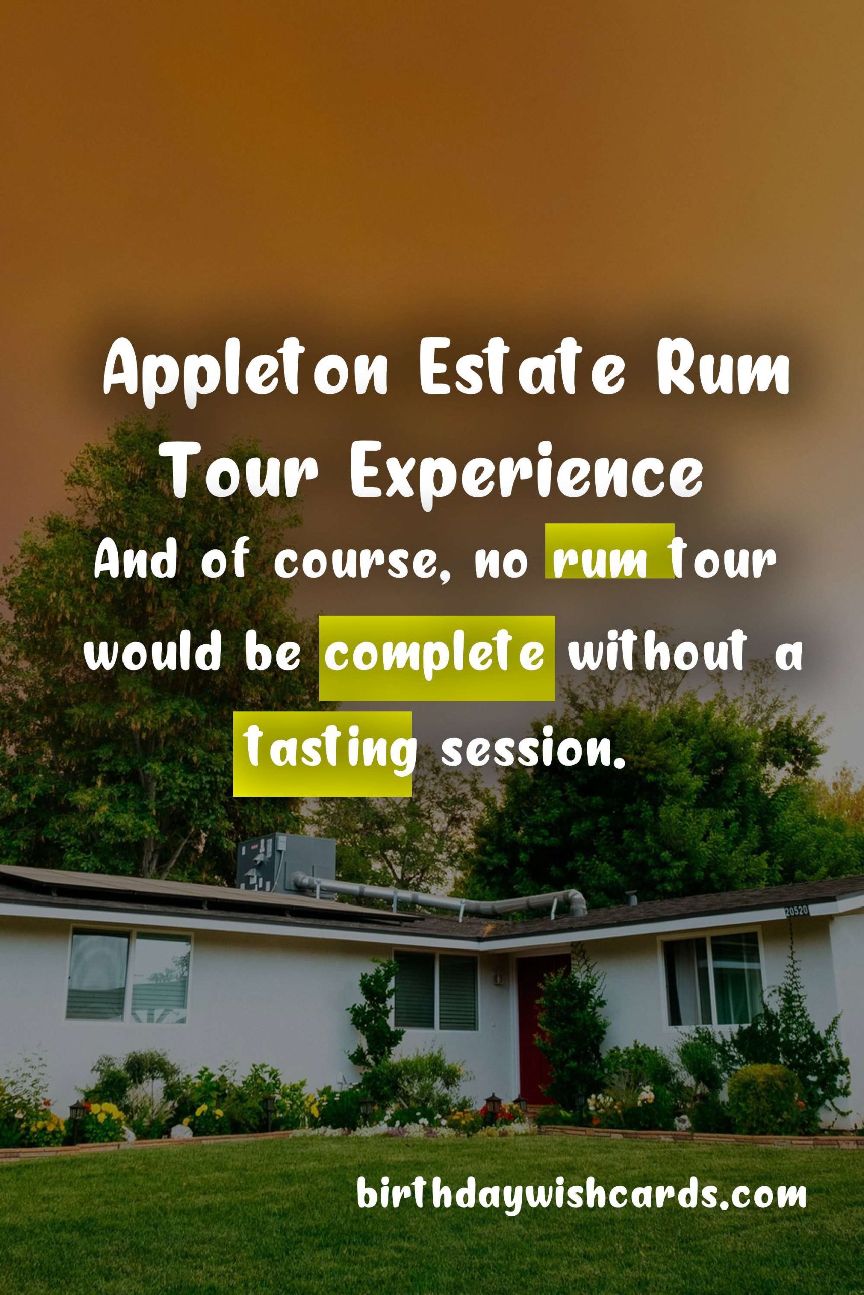 Experience the Rich History and Smooth Flavors of Appleton Estate Rum - October 19th-26th