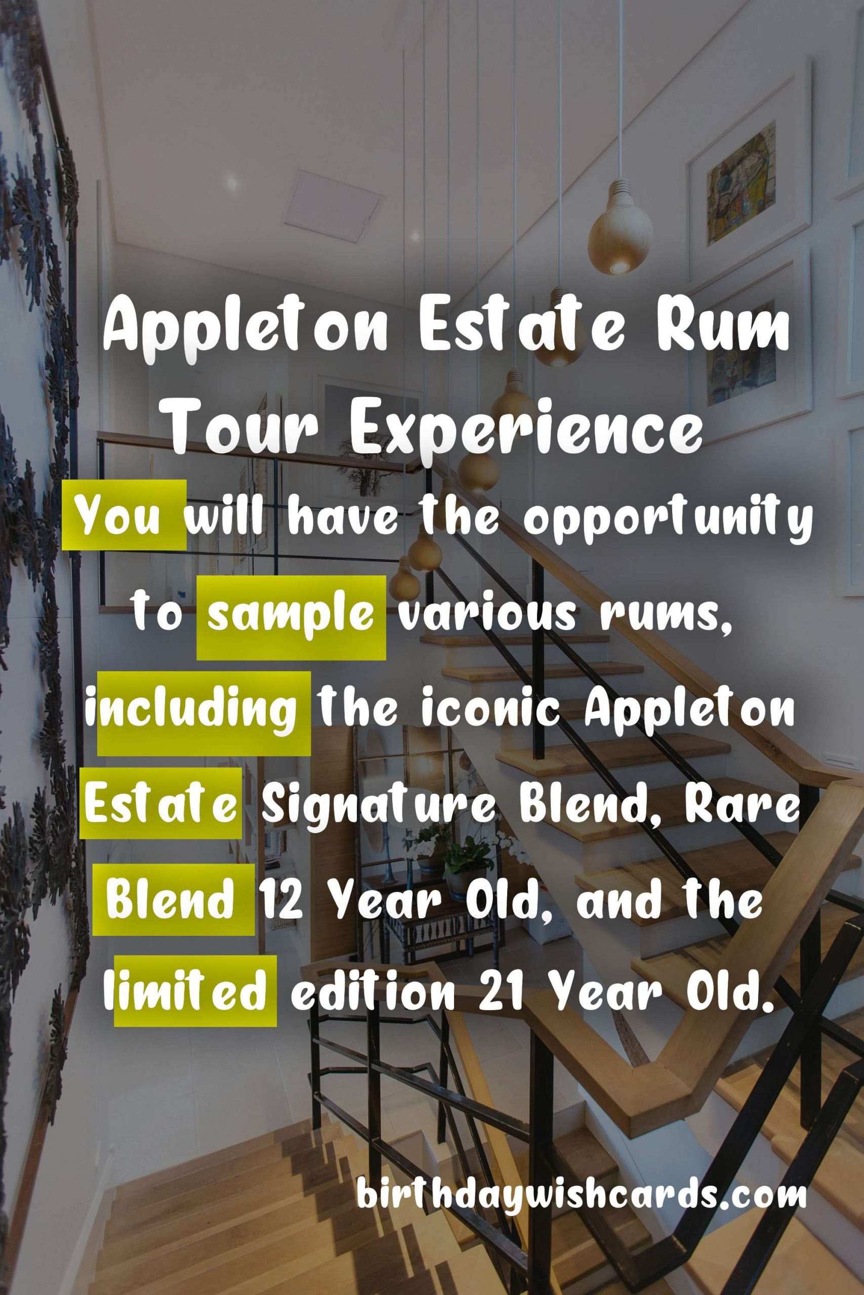 Experience the Rich History and Smooth Flavors of Appleton Estate Rum - October 19th-26th