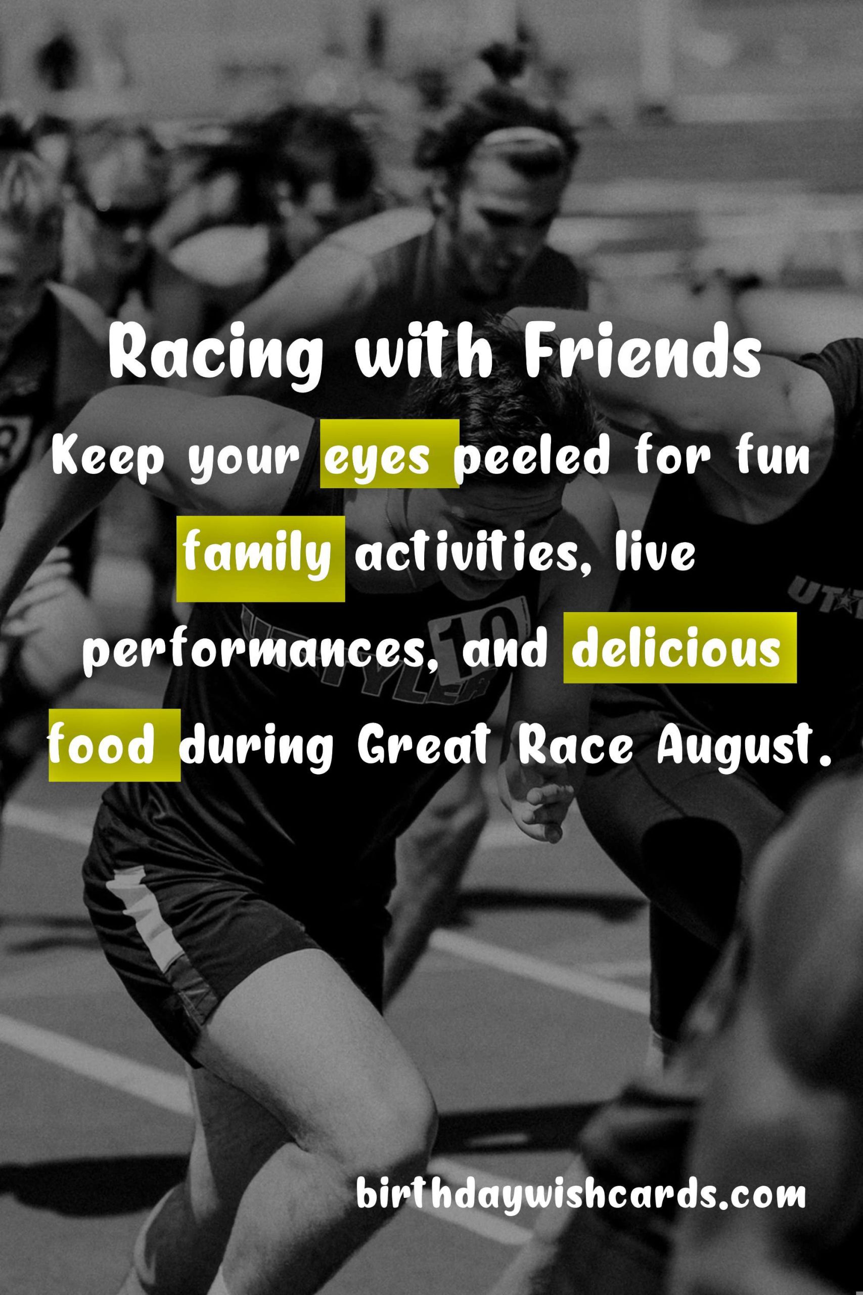 Celebrate a Month of Racing and Fun with Great Race August!