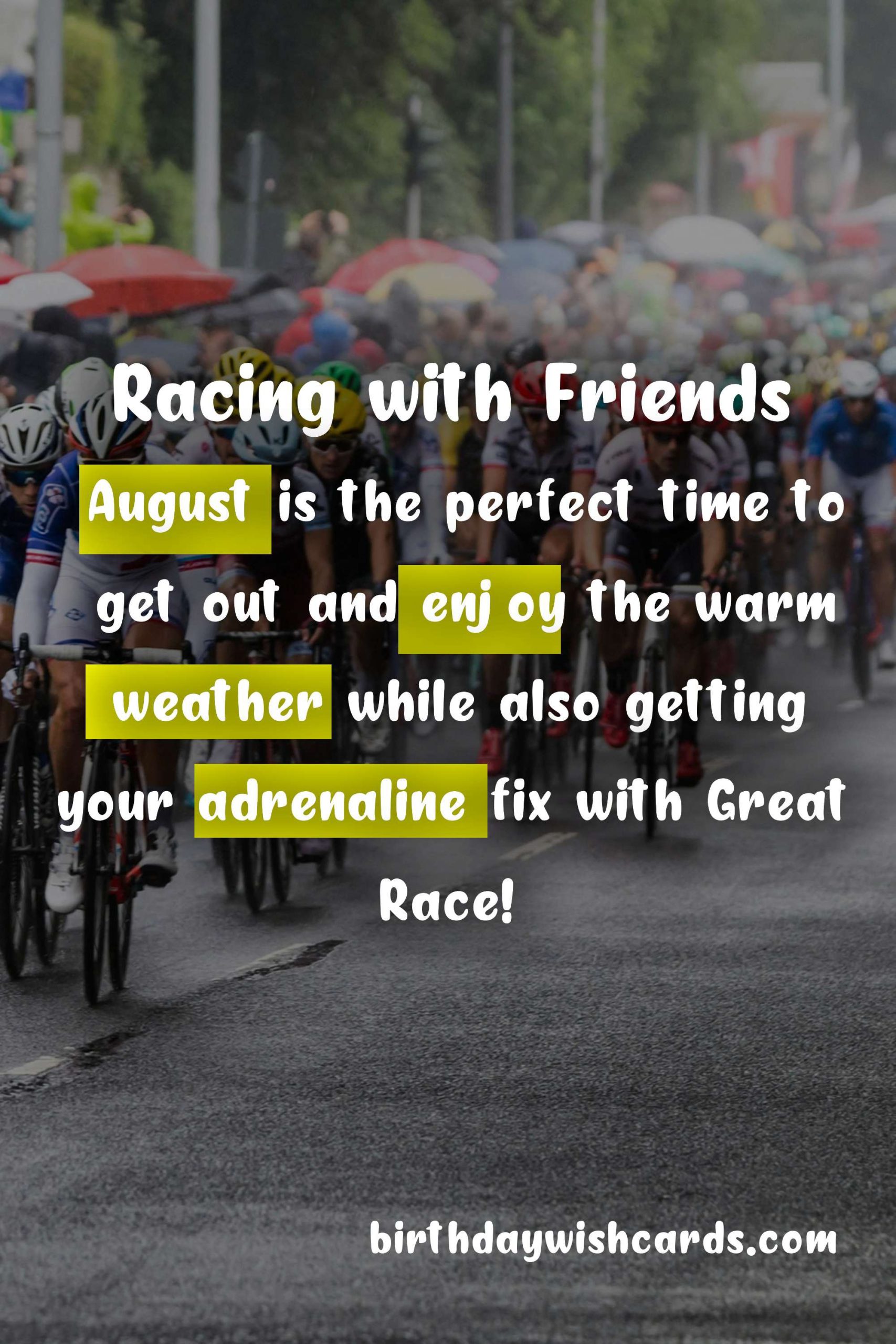 Celebrate a Month of Racing and Fun with Great Race August!