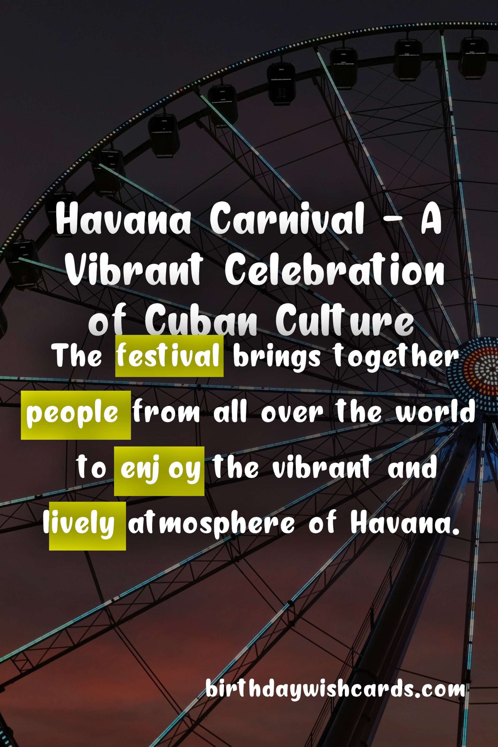 Havana Carnival - A Vibrant Celebration of Cuban Culture