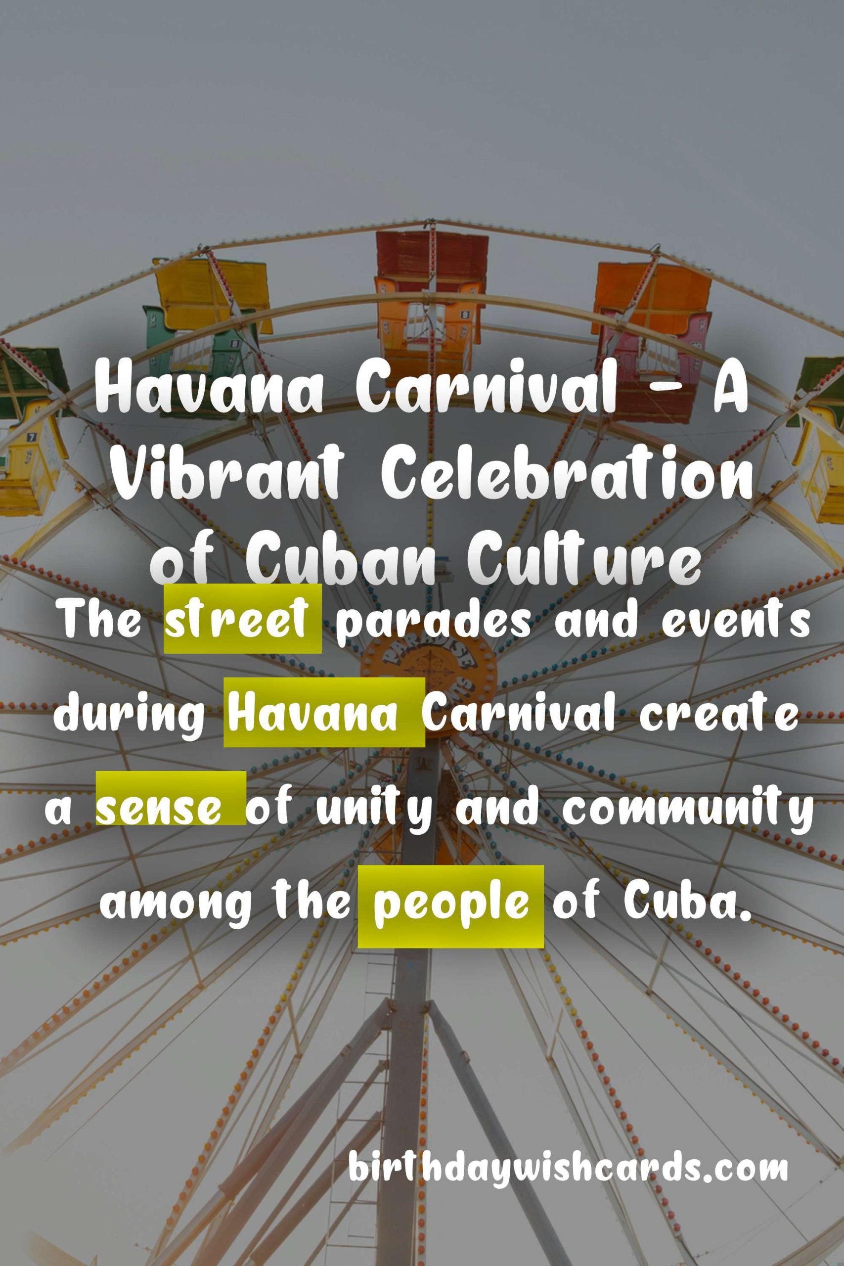 Havana Carnival - A Vibrant Celebration of Cuban Culture