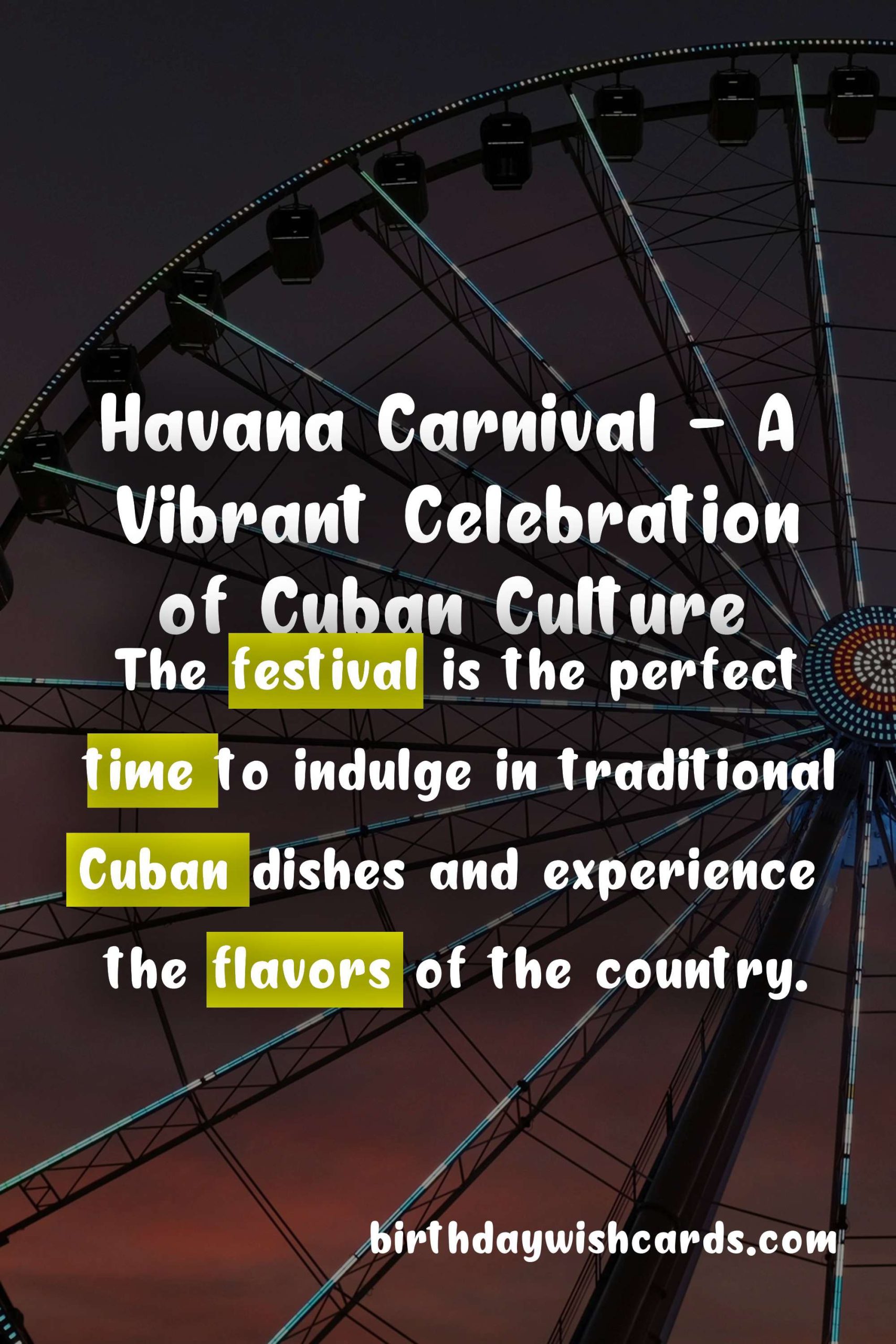 Havana Carnival - A Vibrant Celebration of Cuban Culture