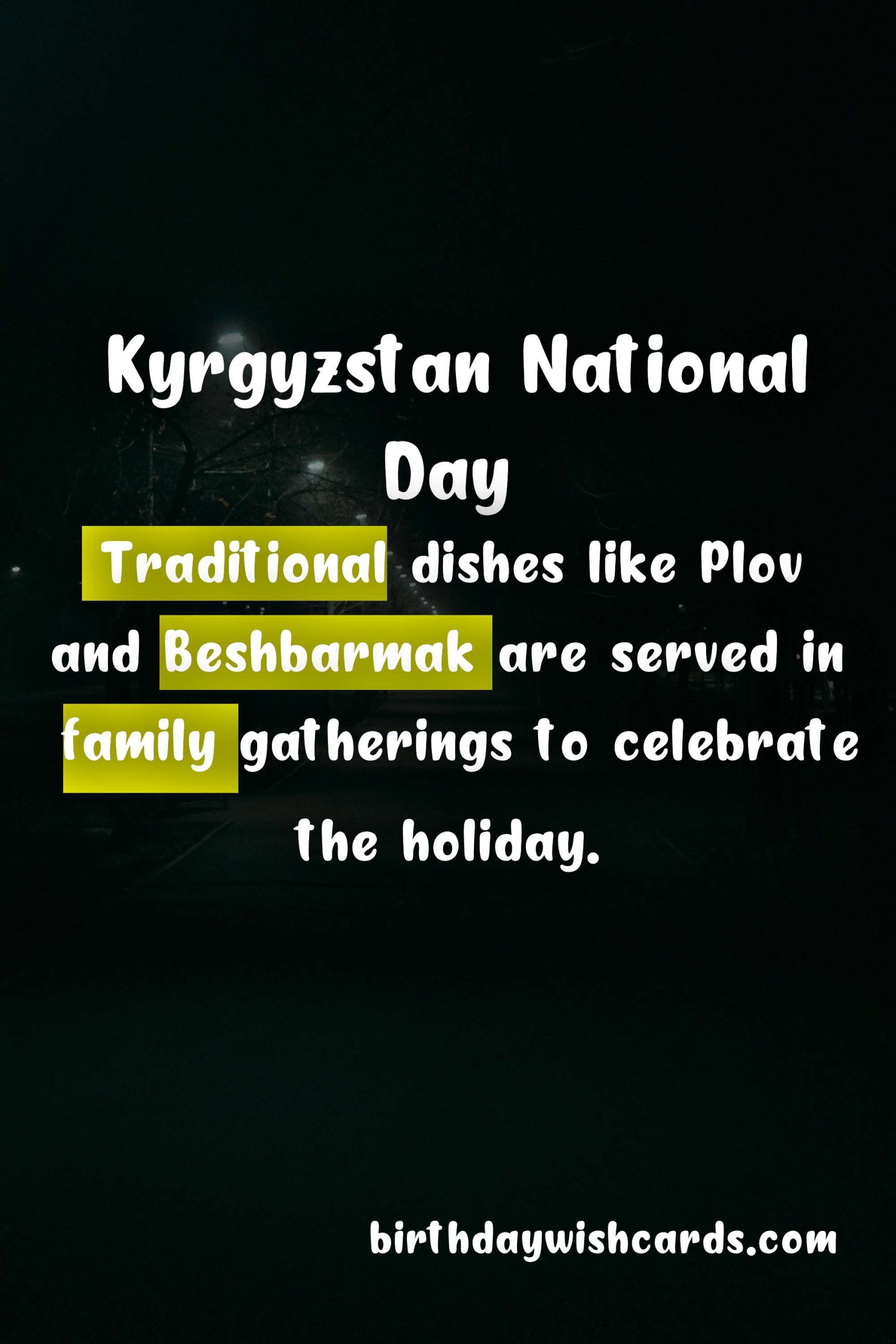 Celebrate Kyrgyzstan National Day - August 31