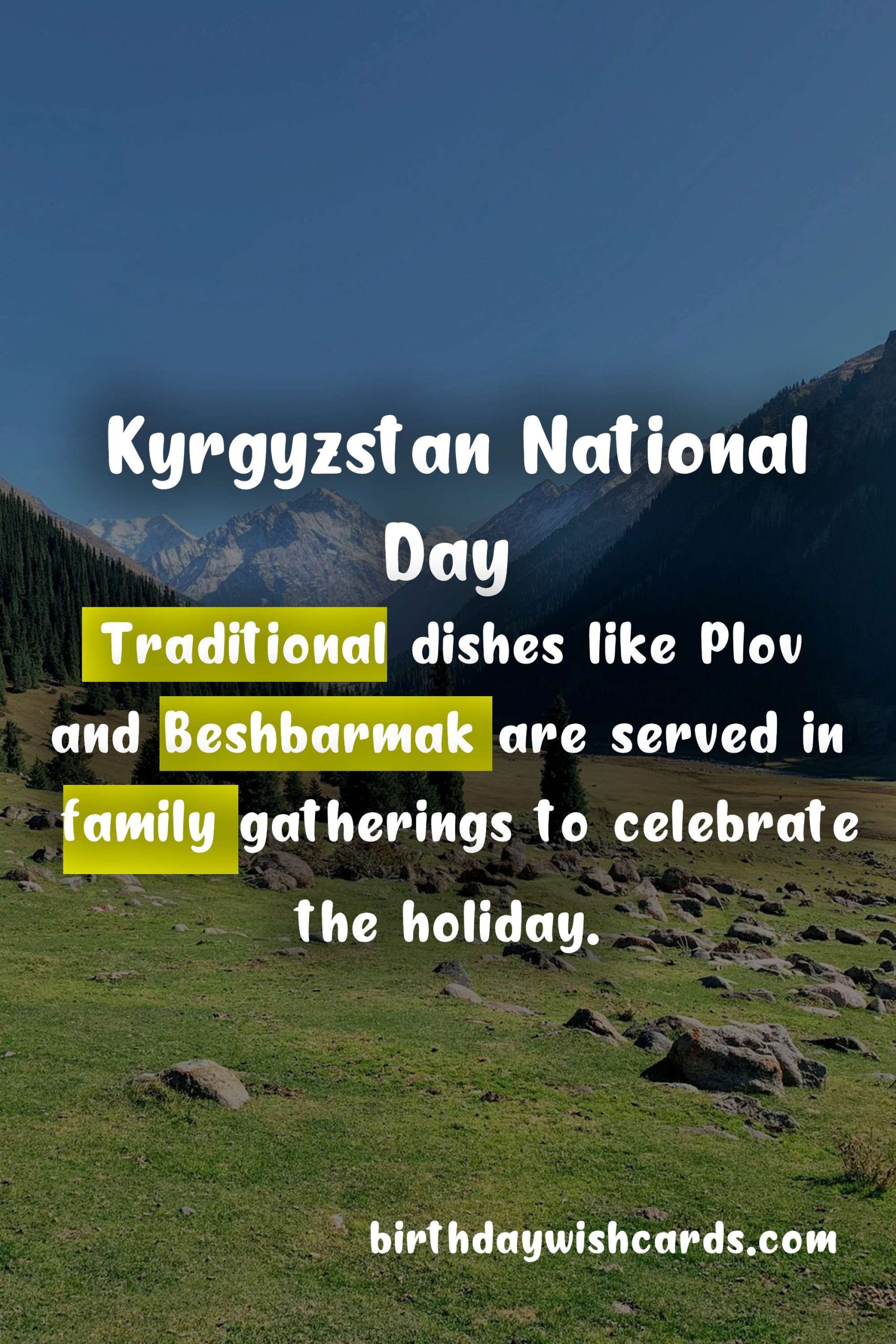 Celebrate Kyrgyzstan National Day - August 31