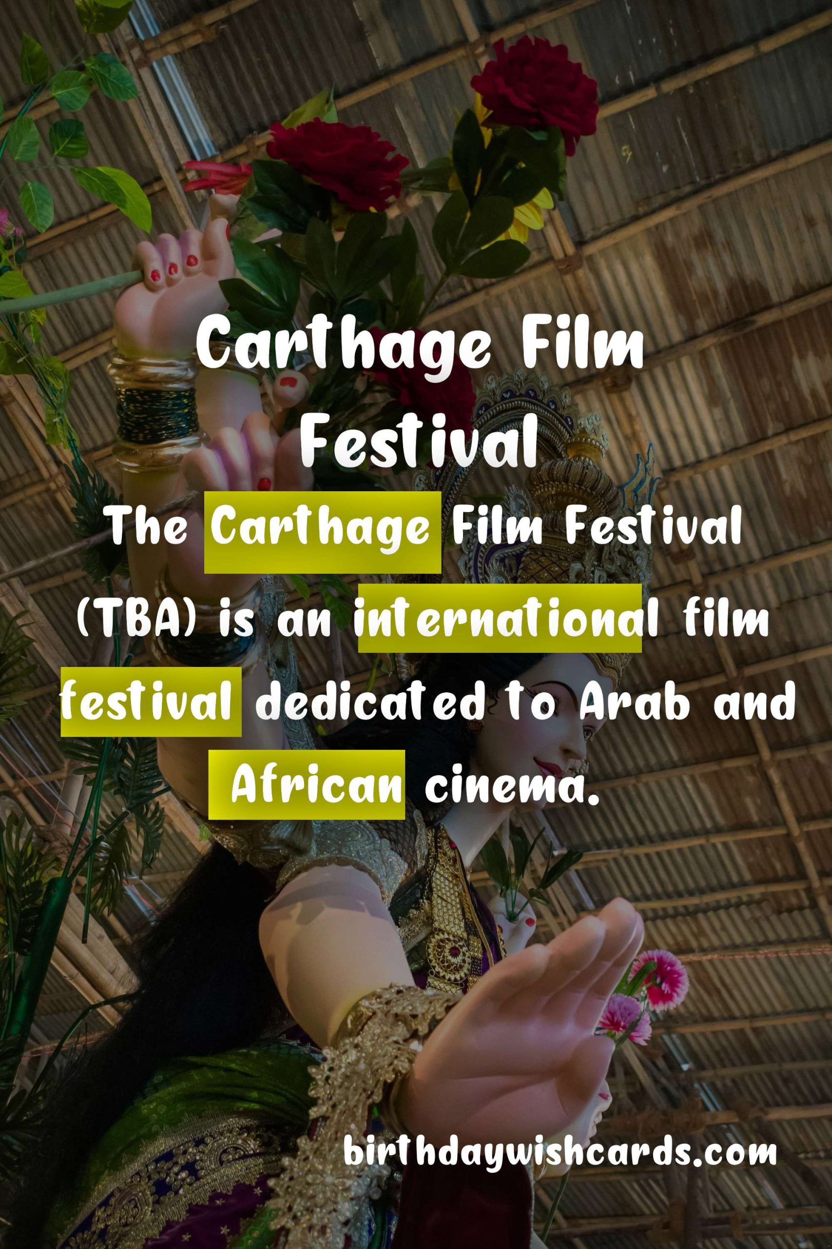 Everything You Need to Know About the Carthage Film Festival (TBA)