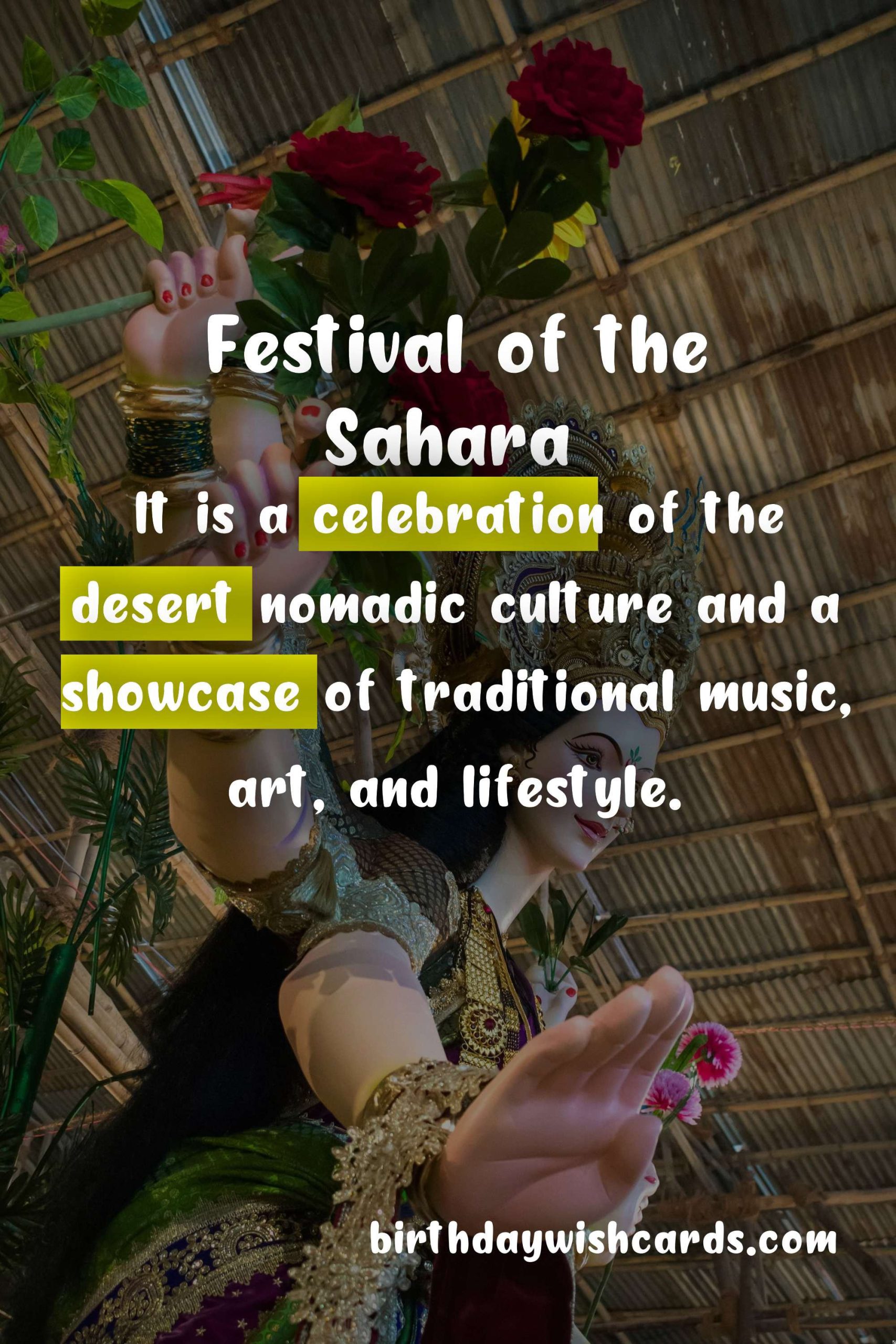 Celebrate the Festive Season with Festival of the Sahara (December)