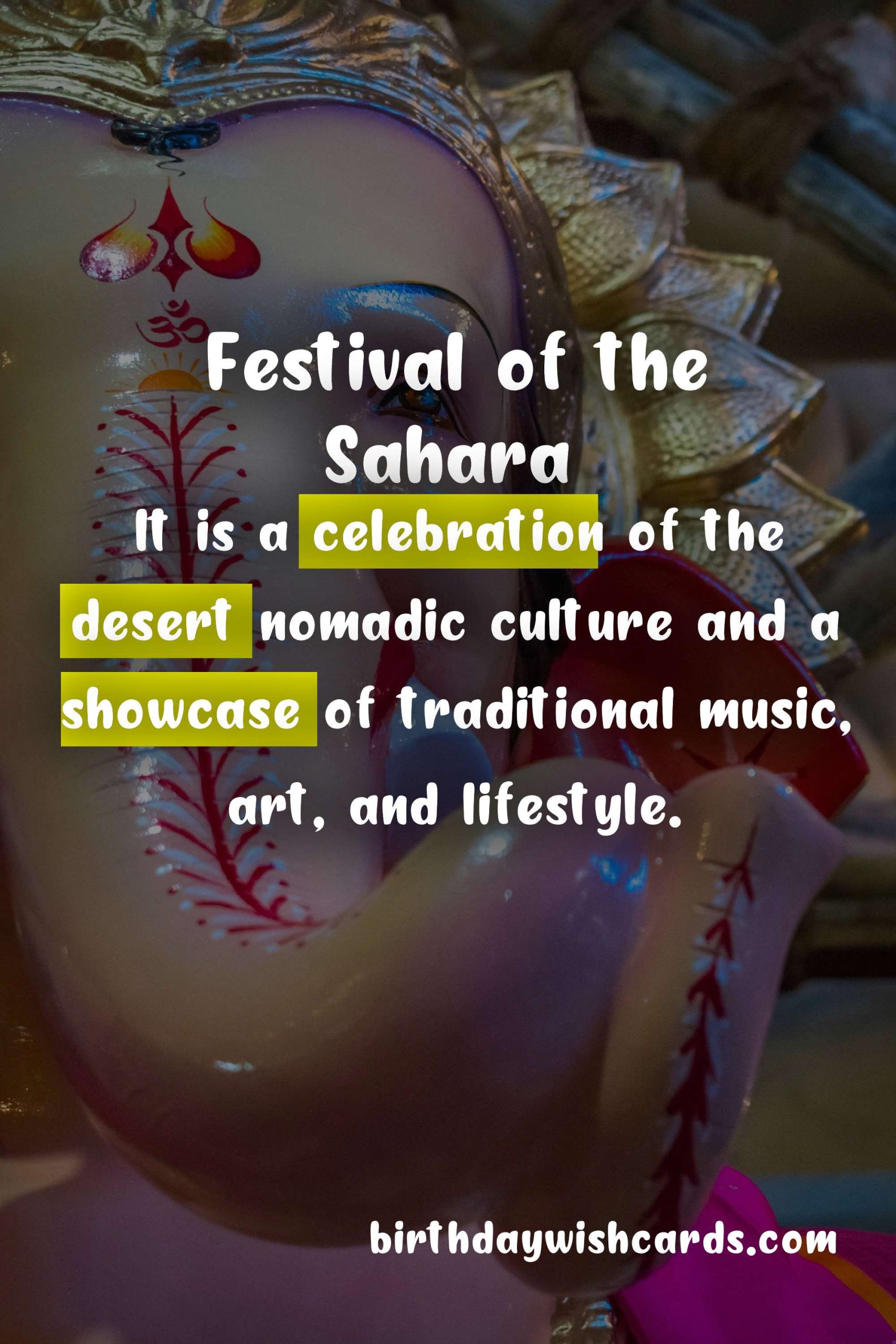 Celebrate the Festive Season with Festival of the Sahara (December)