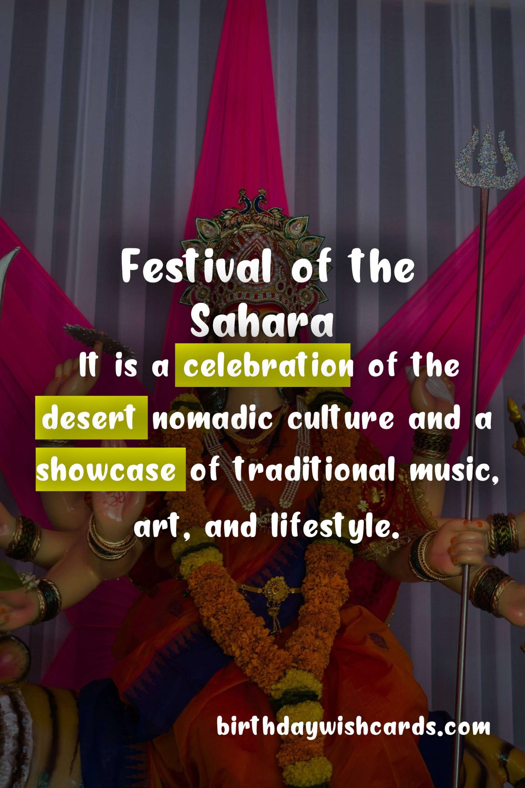 Celebrate the Festive Season with Festival of the Sahara (December)