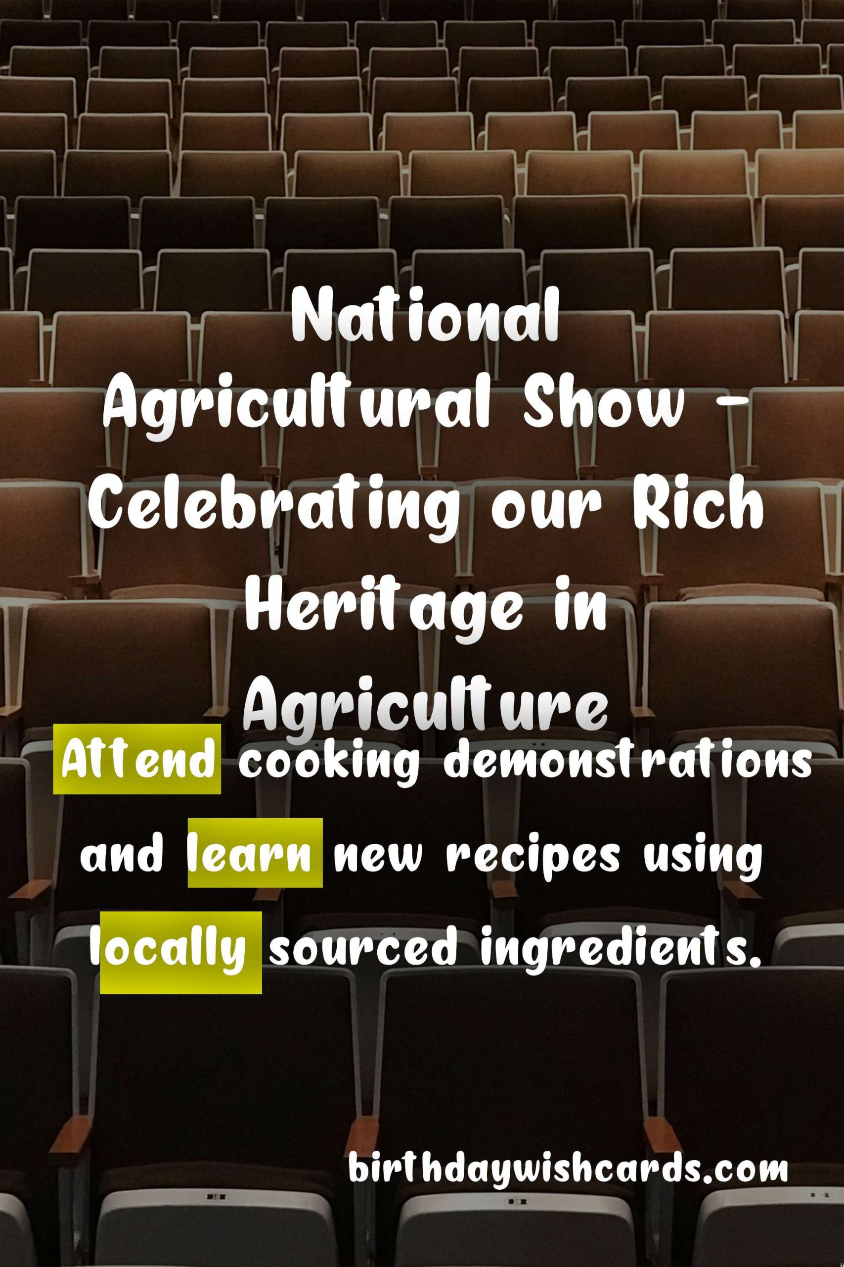 Experience the Richness of Agriculture at National Agricultural Show (August 12-14)