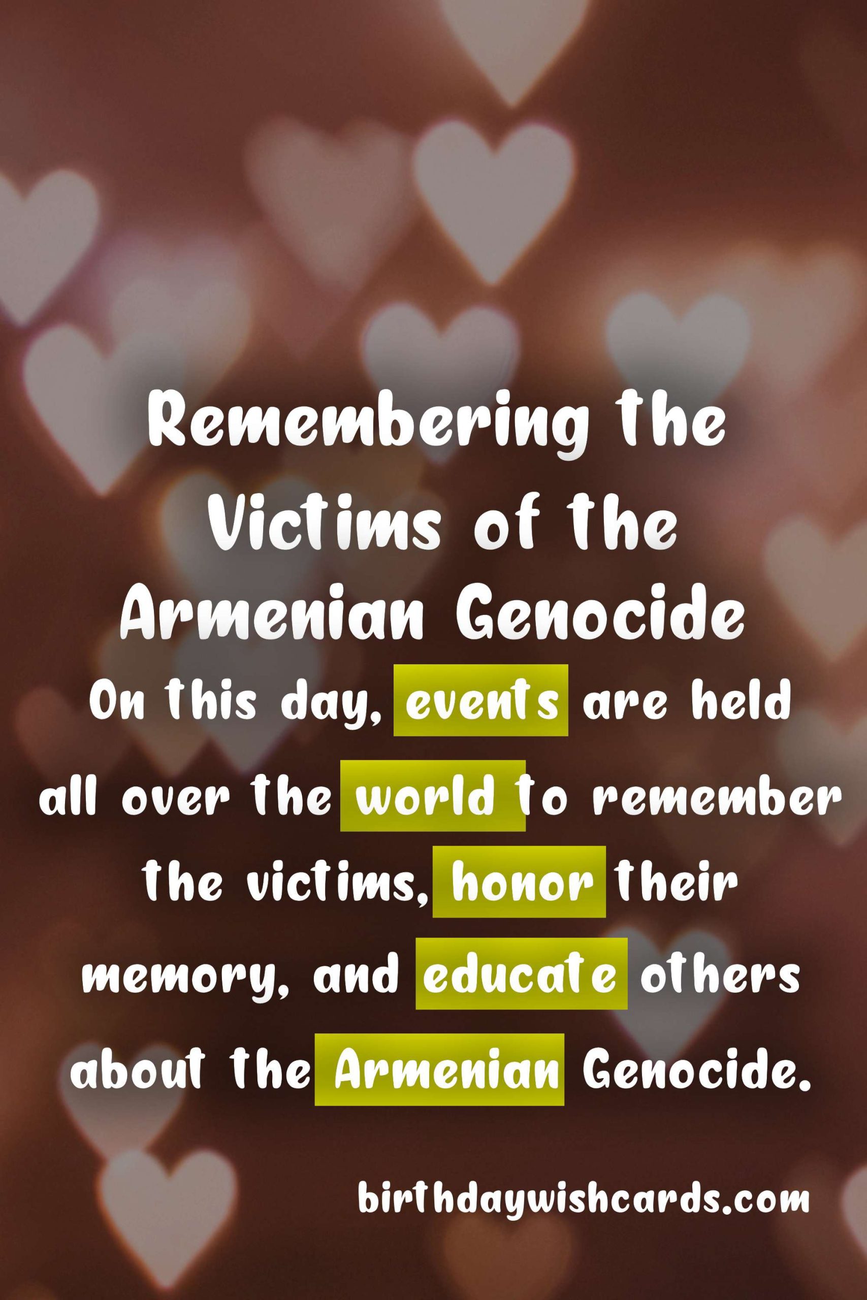 Armenian Genocide Remembrance Day: Coming Together to Remember and Honor the Victims