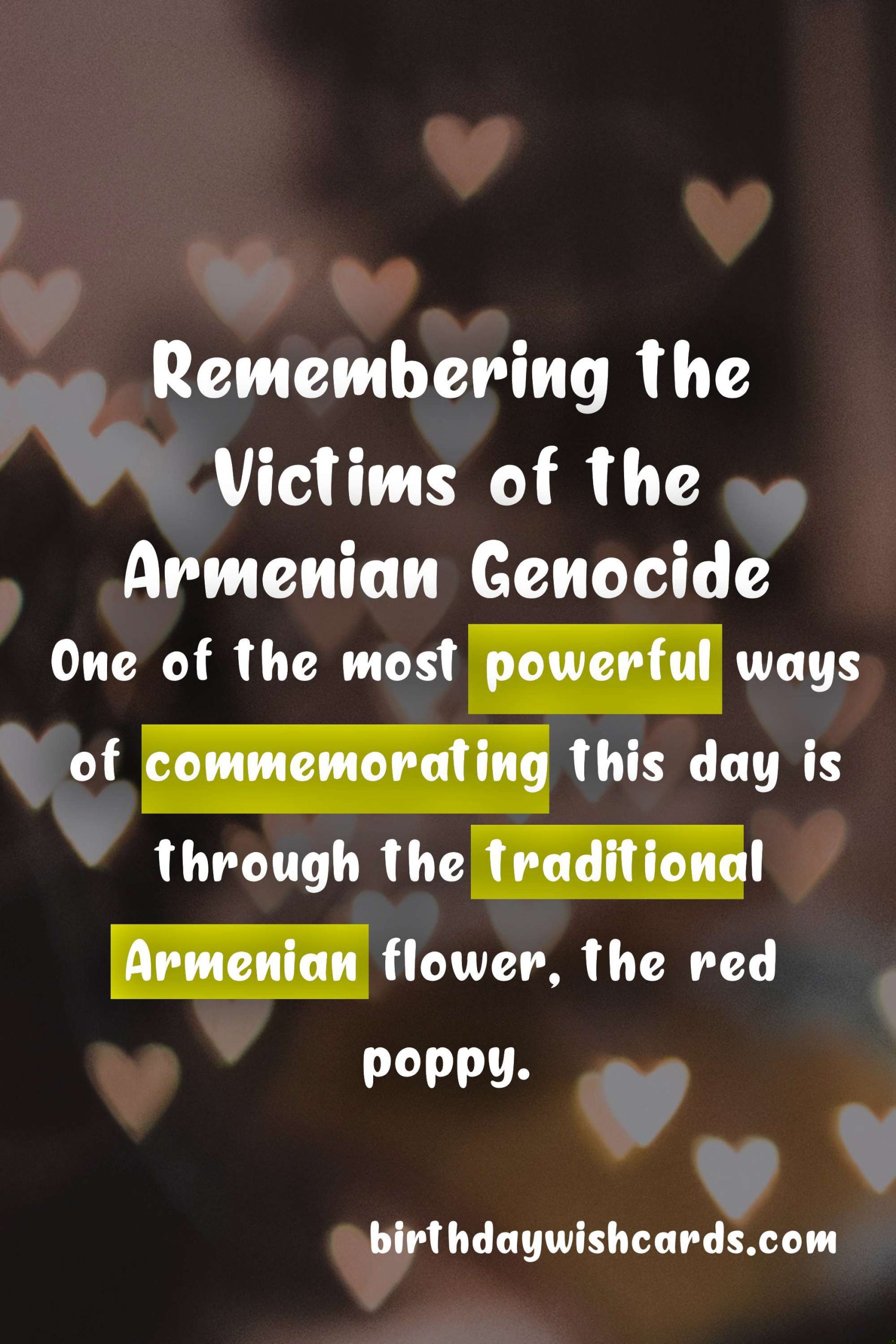 Armenian Genocide Remembrance Day: Coming Together to Remember and Honor the Victims