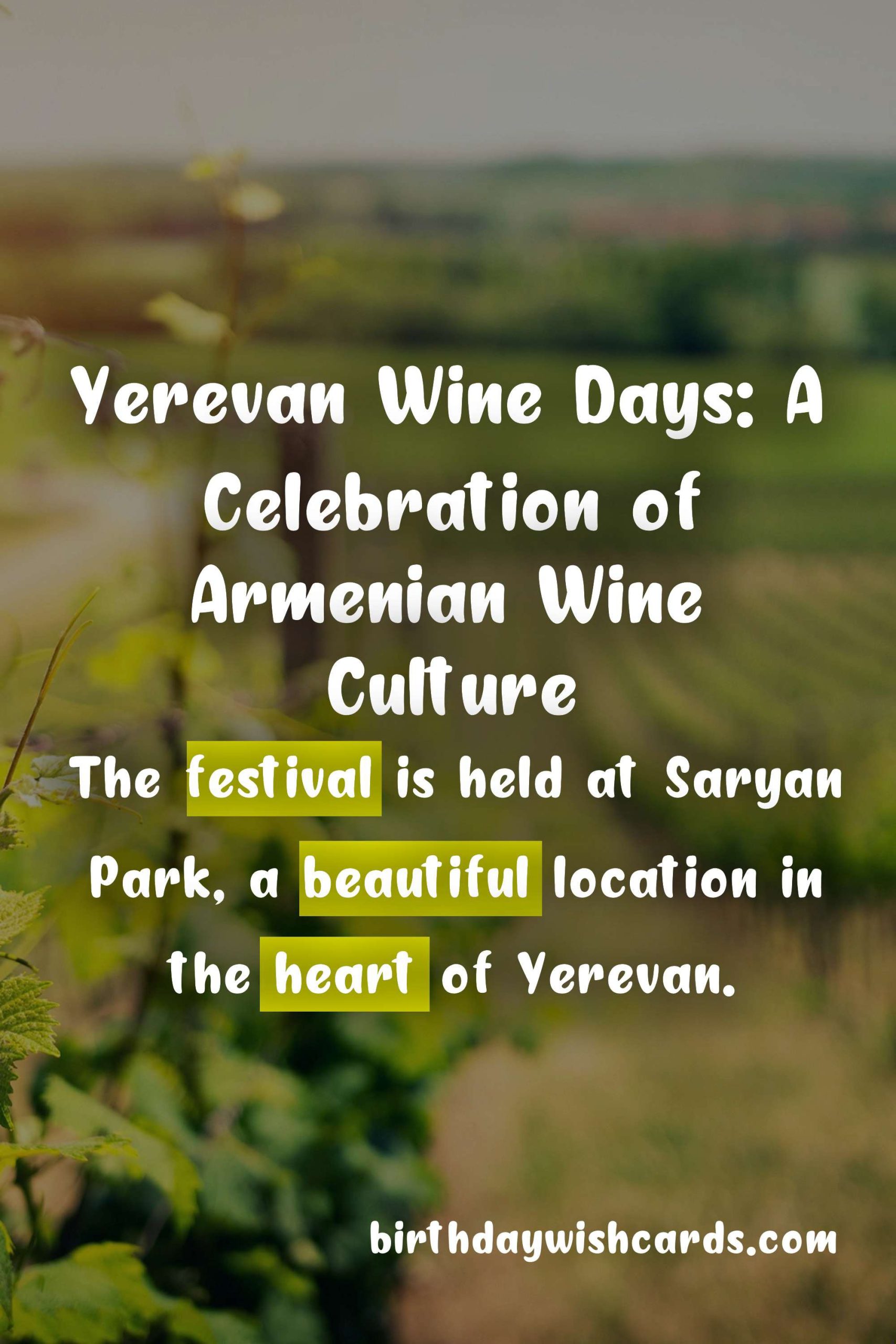 Experience the best of Armenian wine at Yerevan Wine Days (May 3-5)