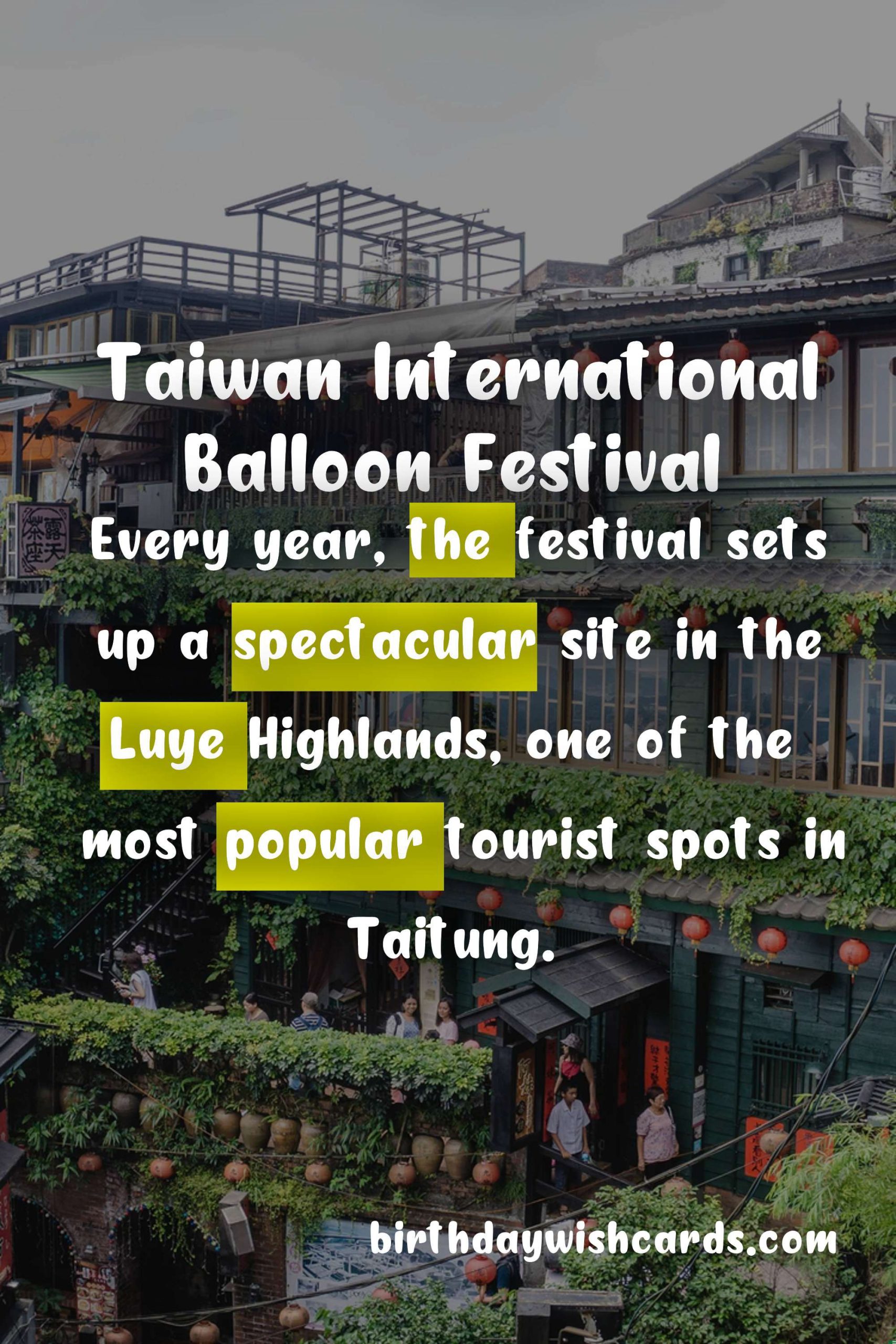 Experience the Magic of the Taiwan International Balloon Festival in November and December