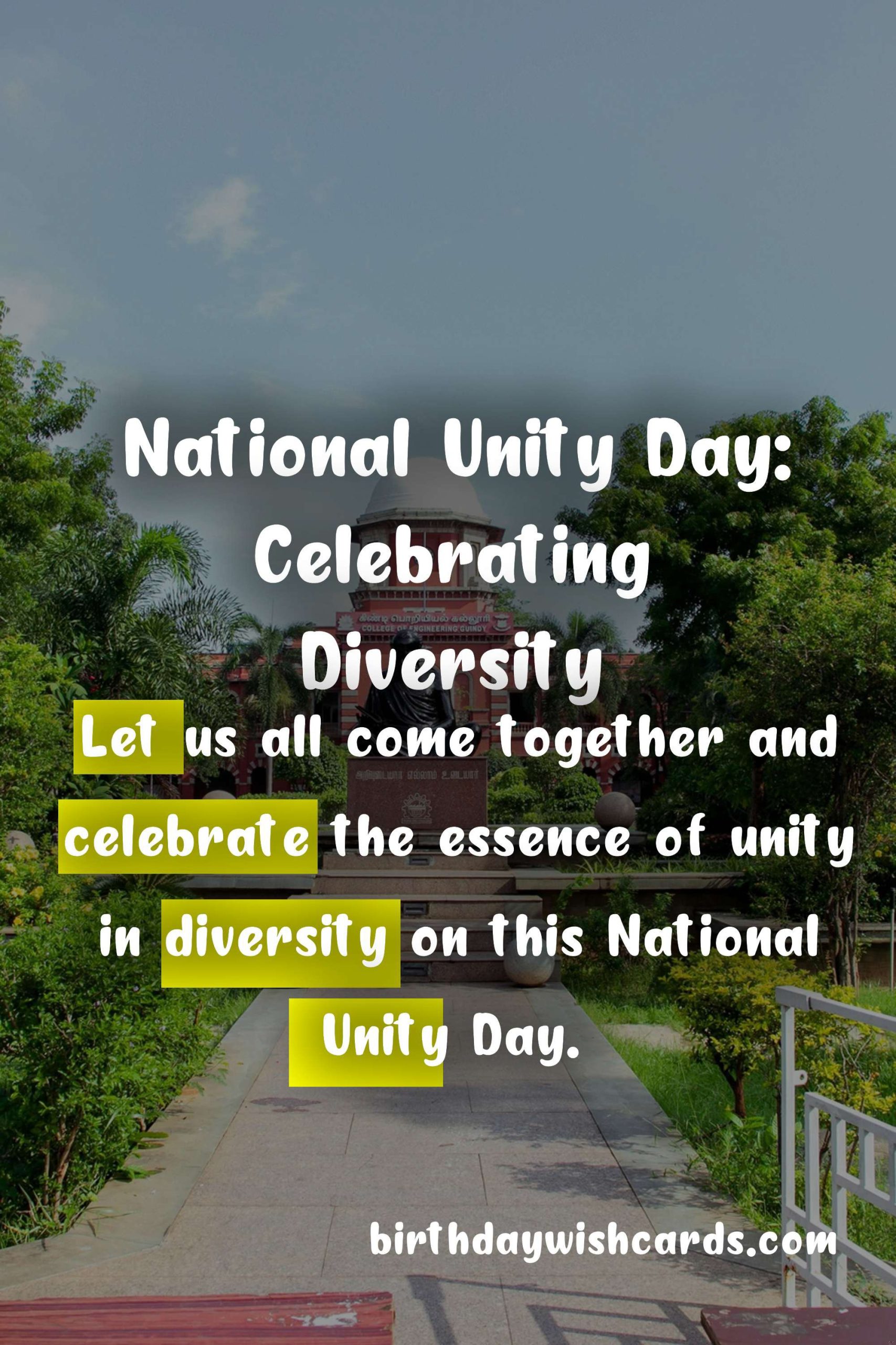 National Unity Day - November 28: Uniting a Diverse Nation