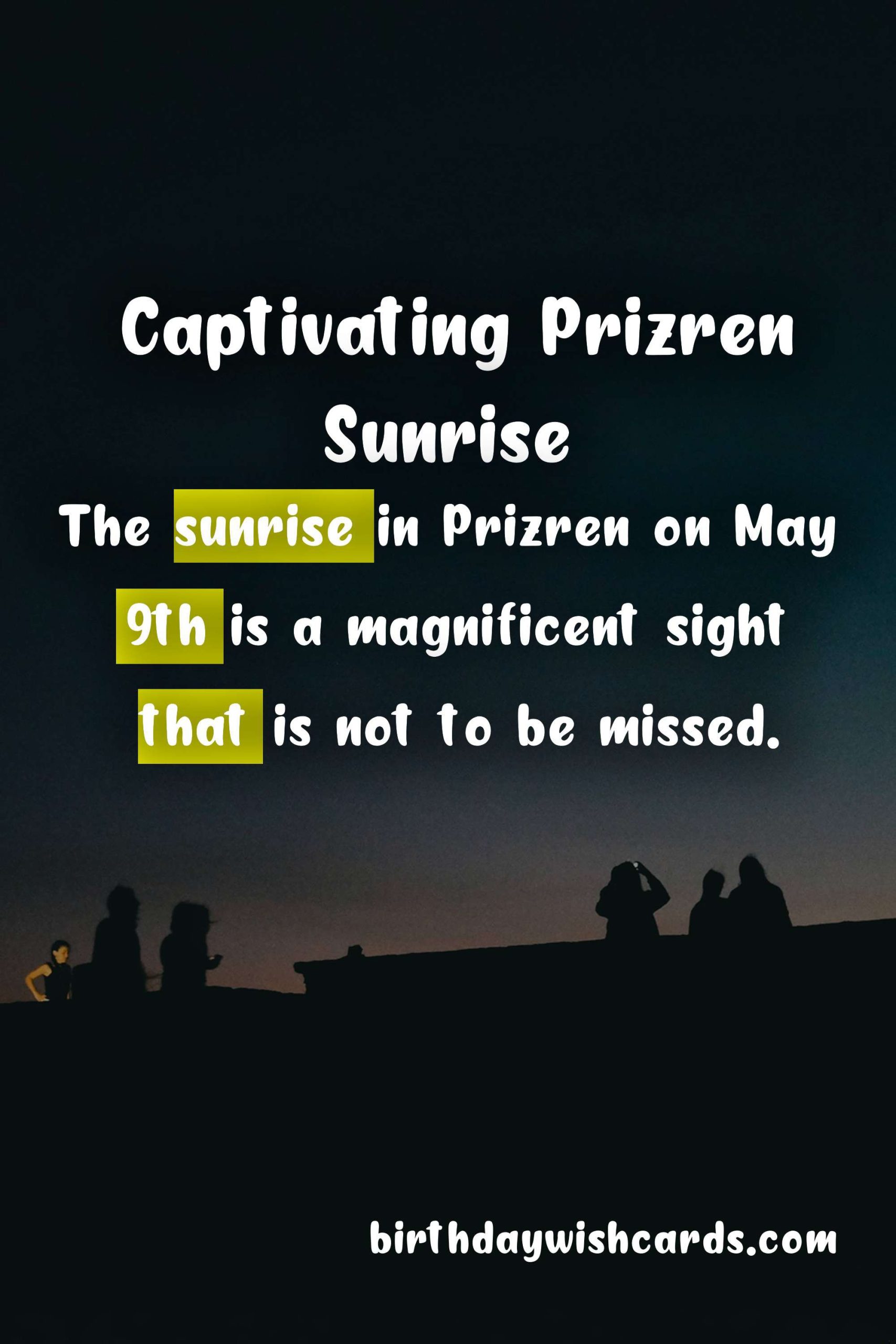 Captivating Prizren Sunrise - May 9