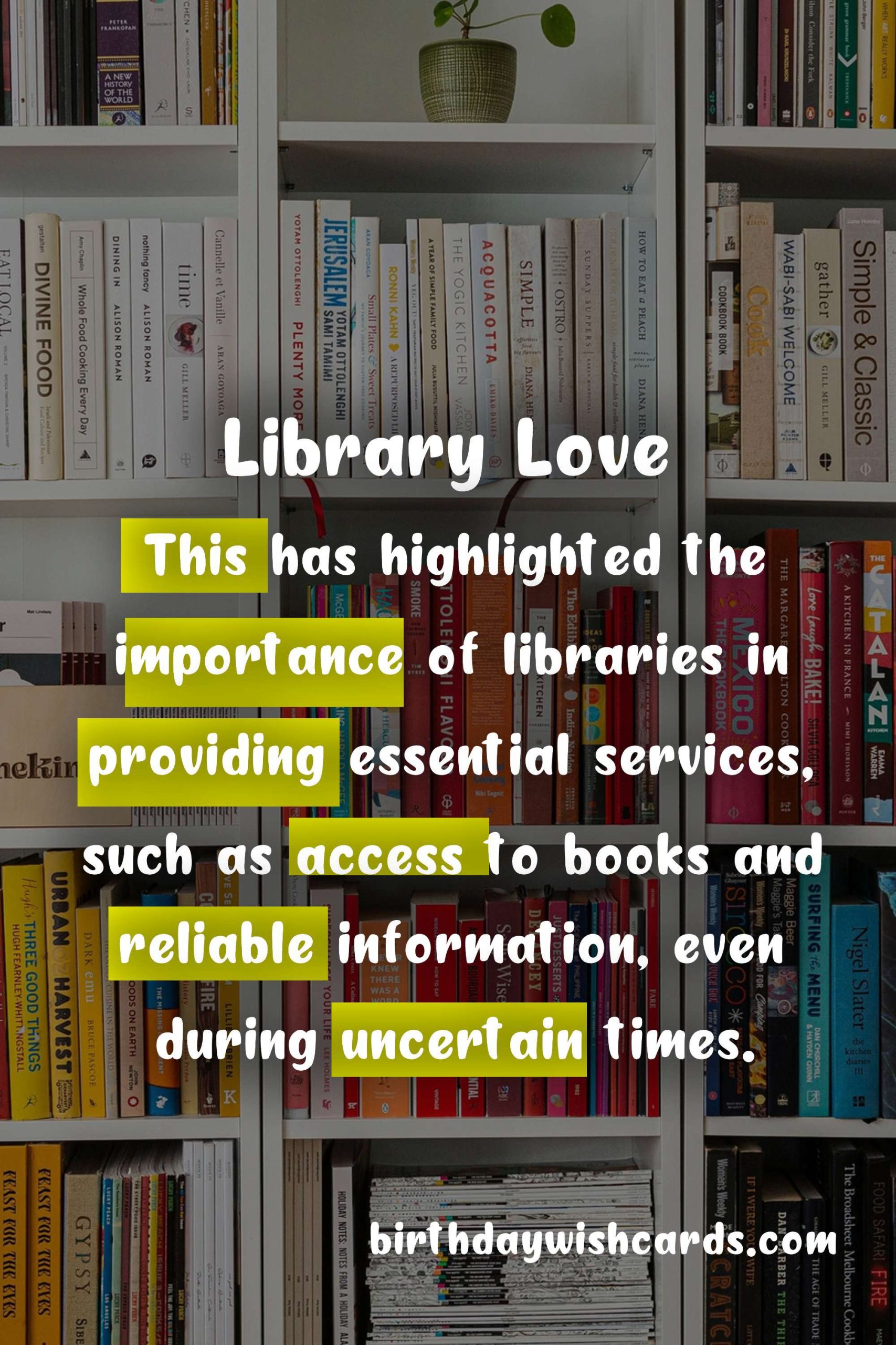 Celebrating National Library Day - November 28