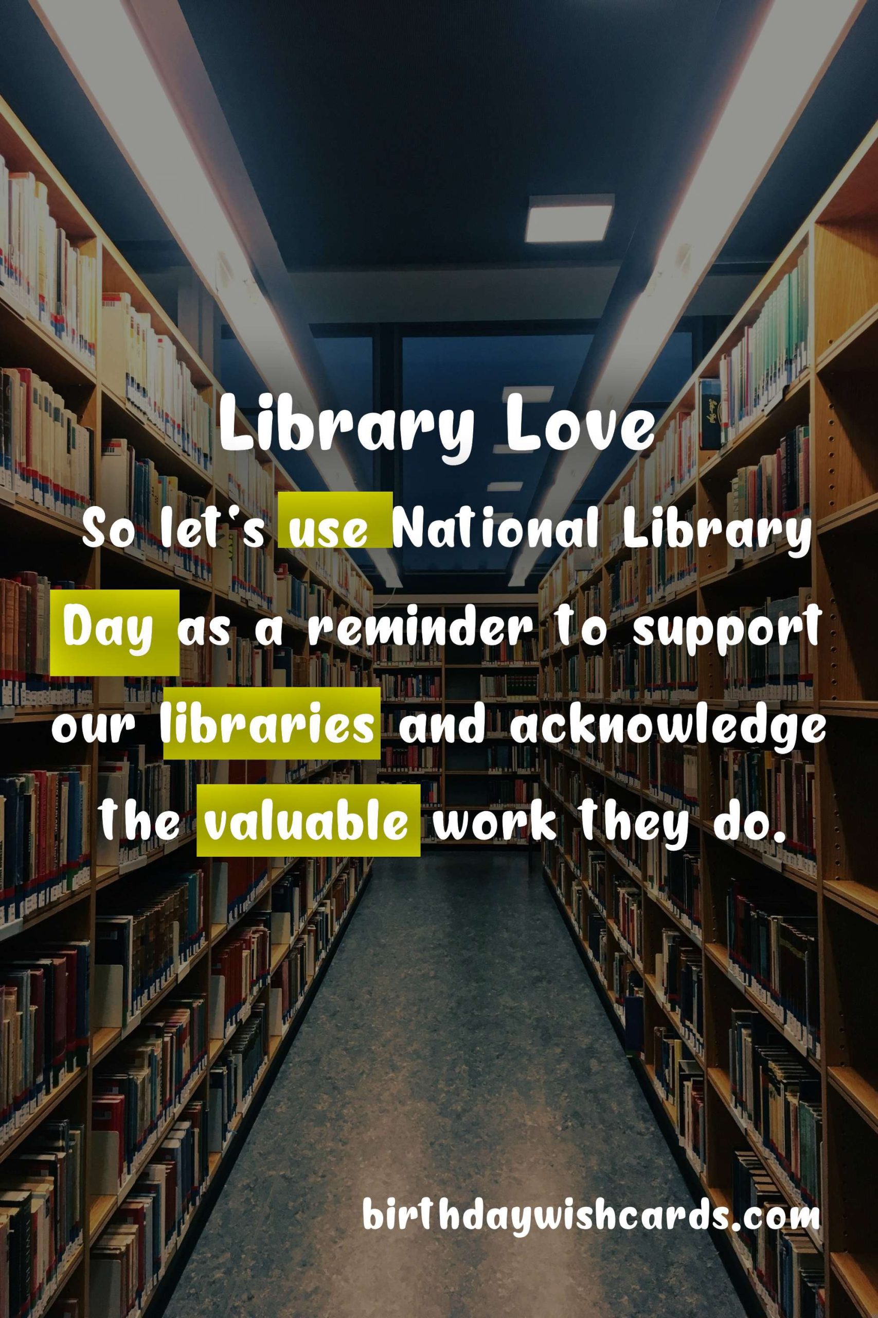 Celebrating National Library Day - November 28