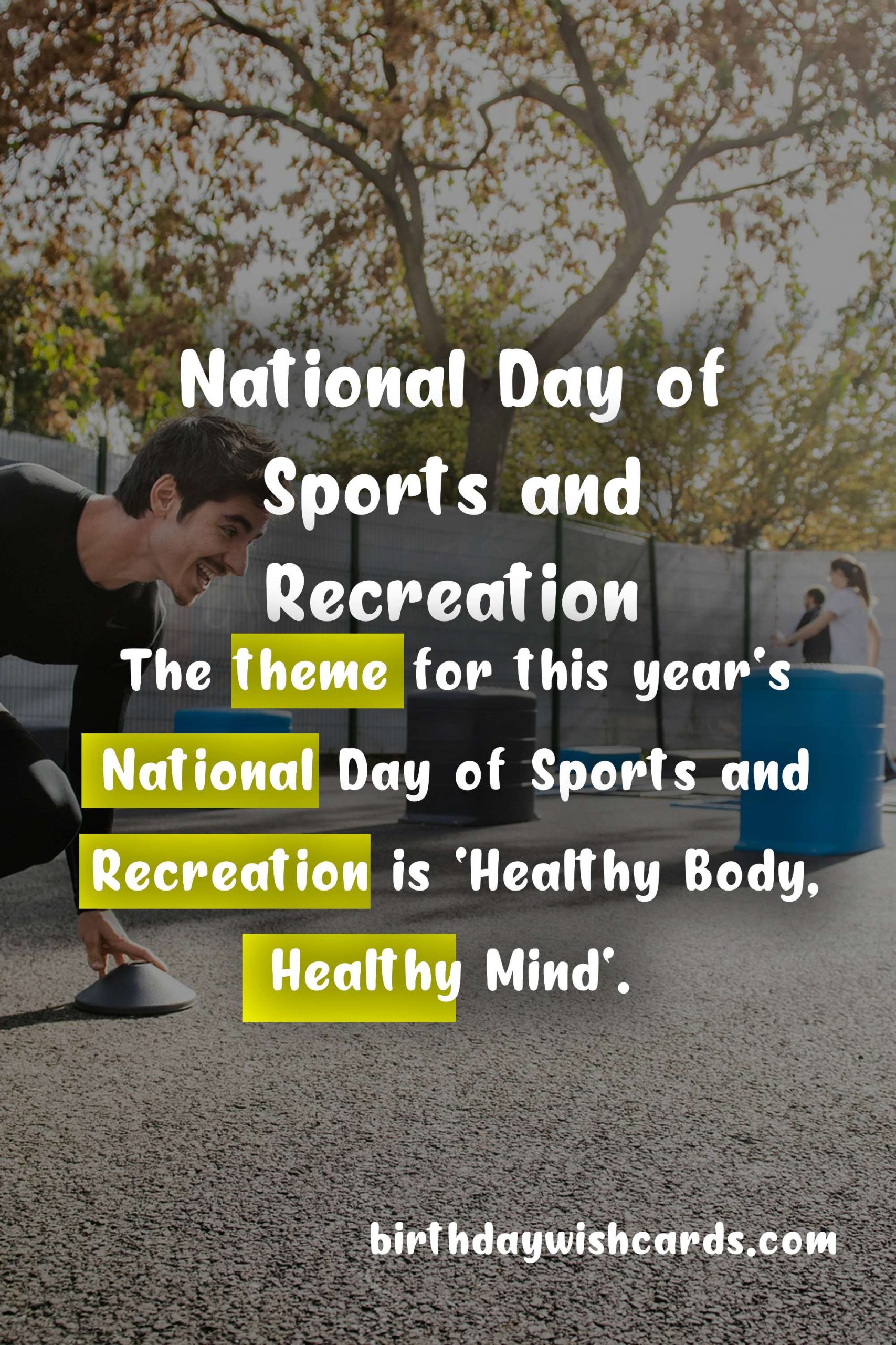 National Day of Sports and Recreation - November 28