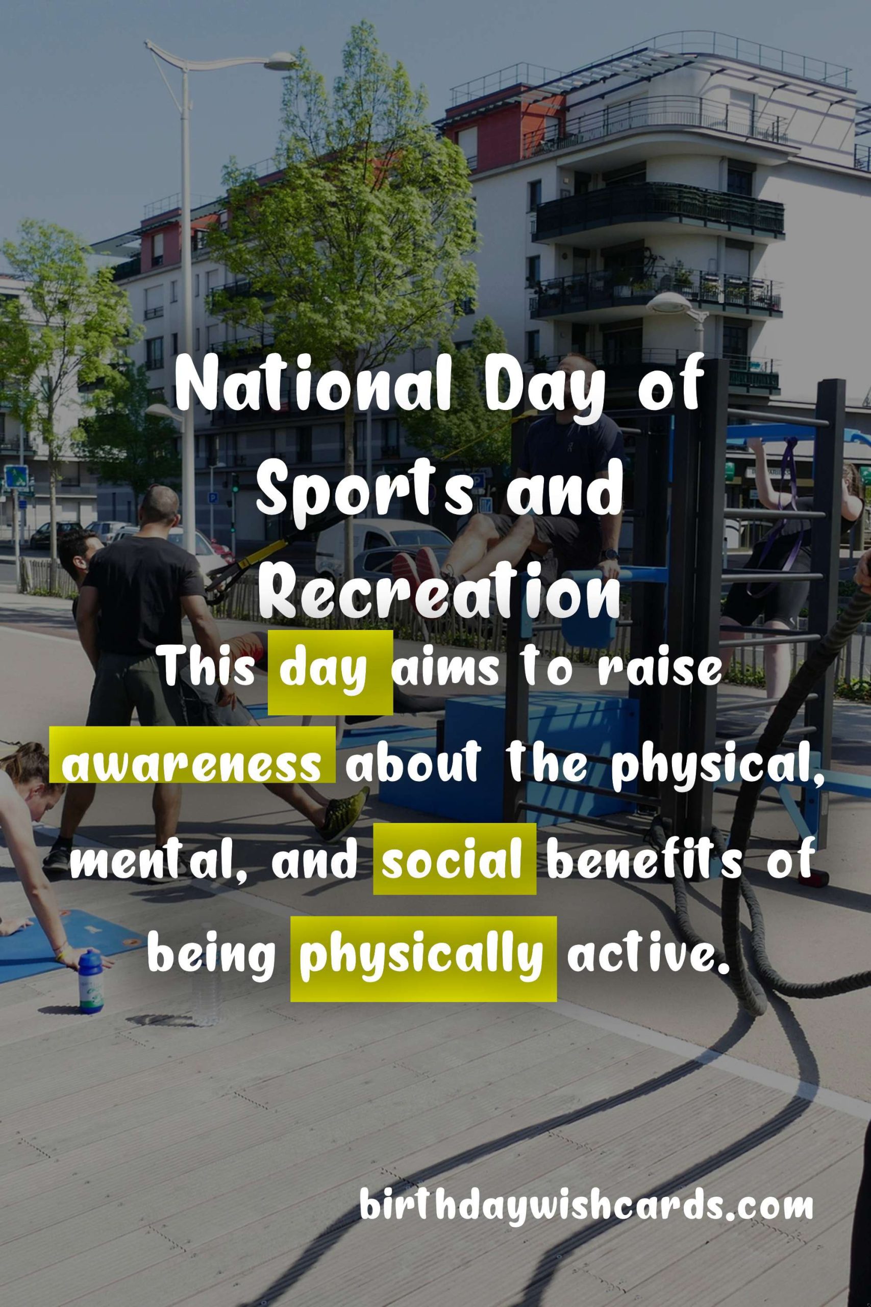 National Day of Sports and Recreation - November 28