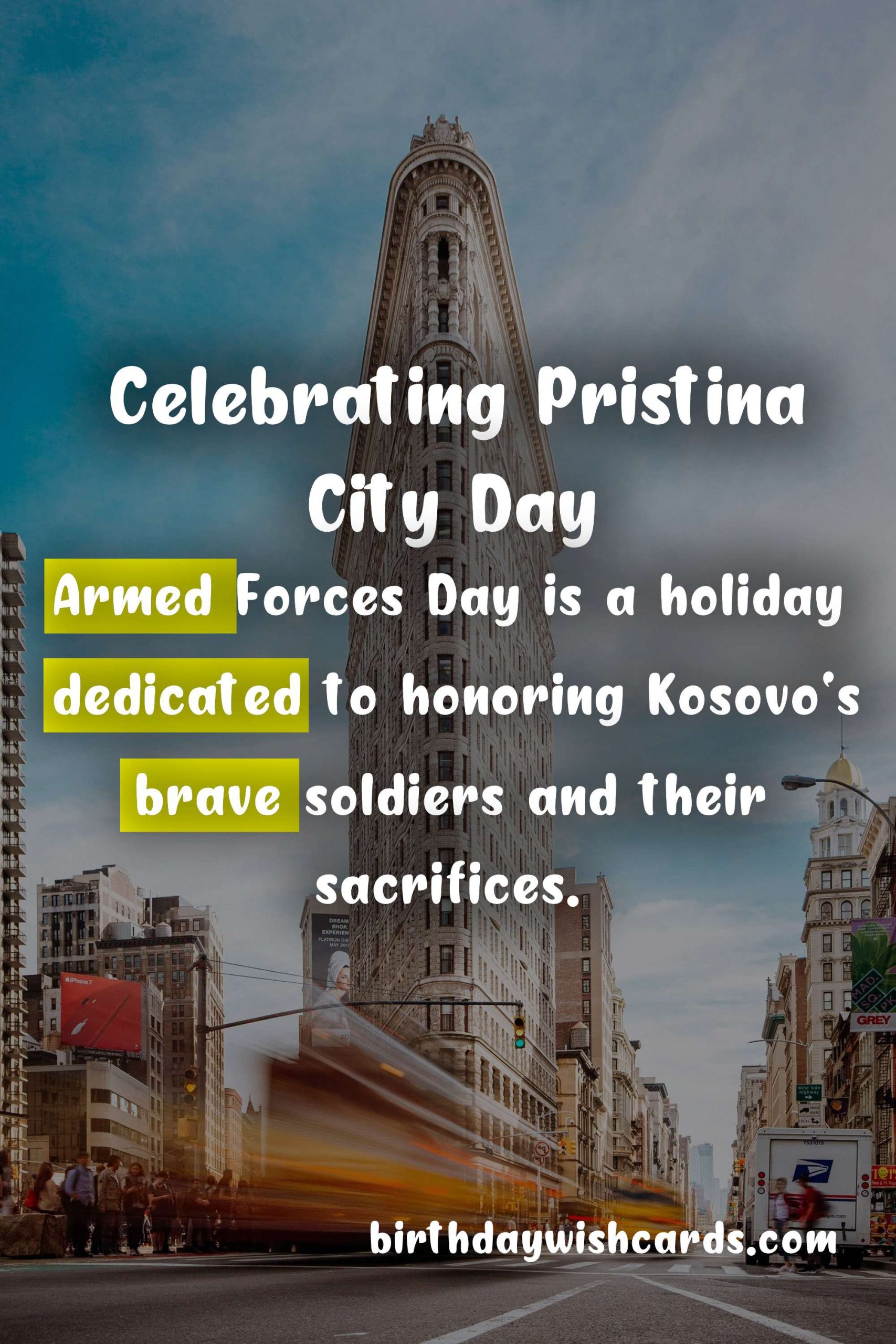 Celebrating Pristina City Day and Armed Forces Day