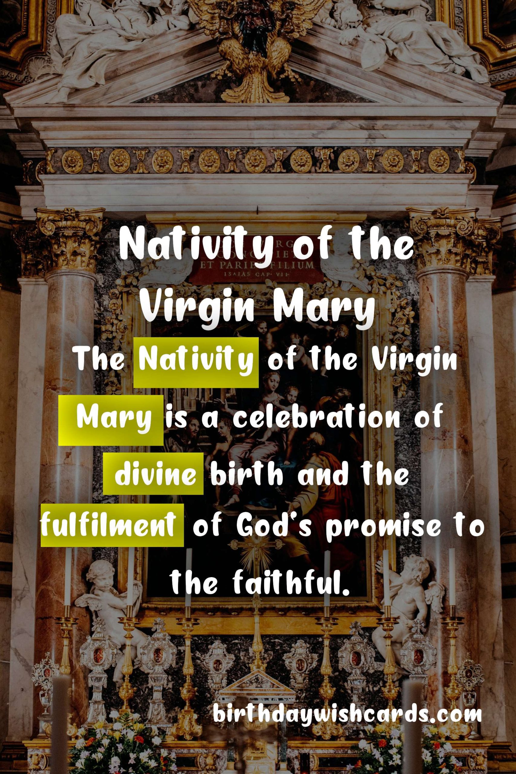 Nativity of the Virgin Mary - September 8