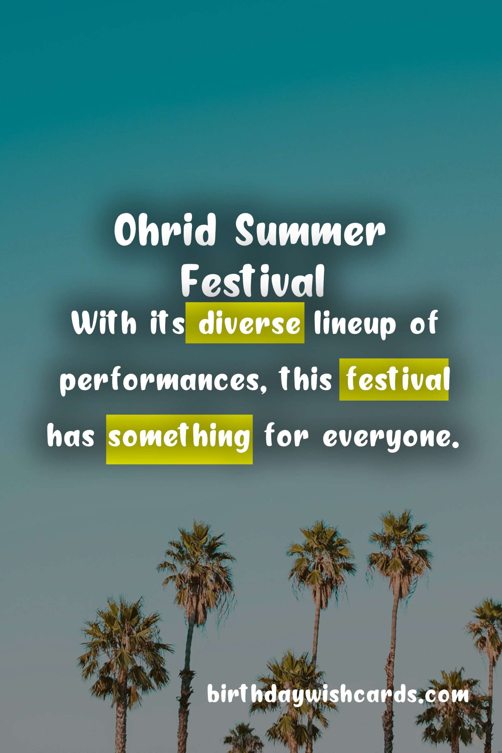 Infinite Summer Fun at Ohrid Summer Festival (July-August)