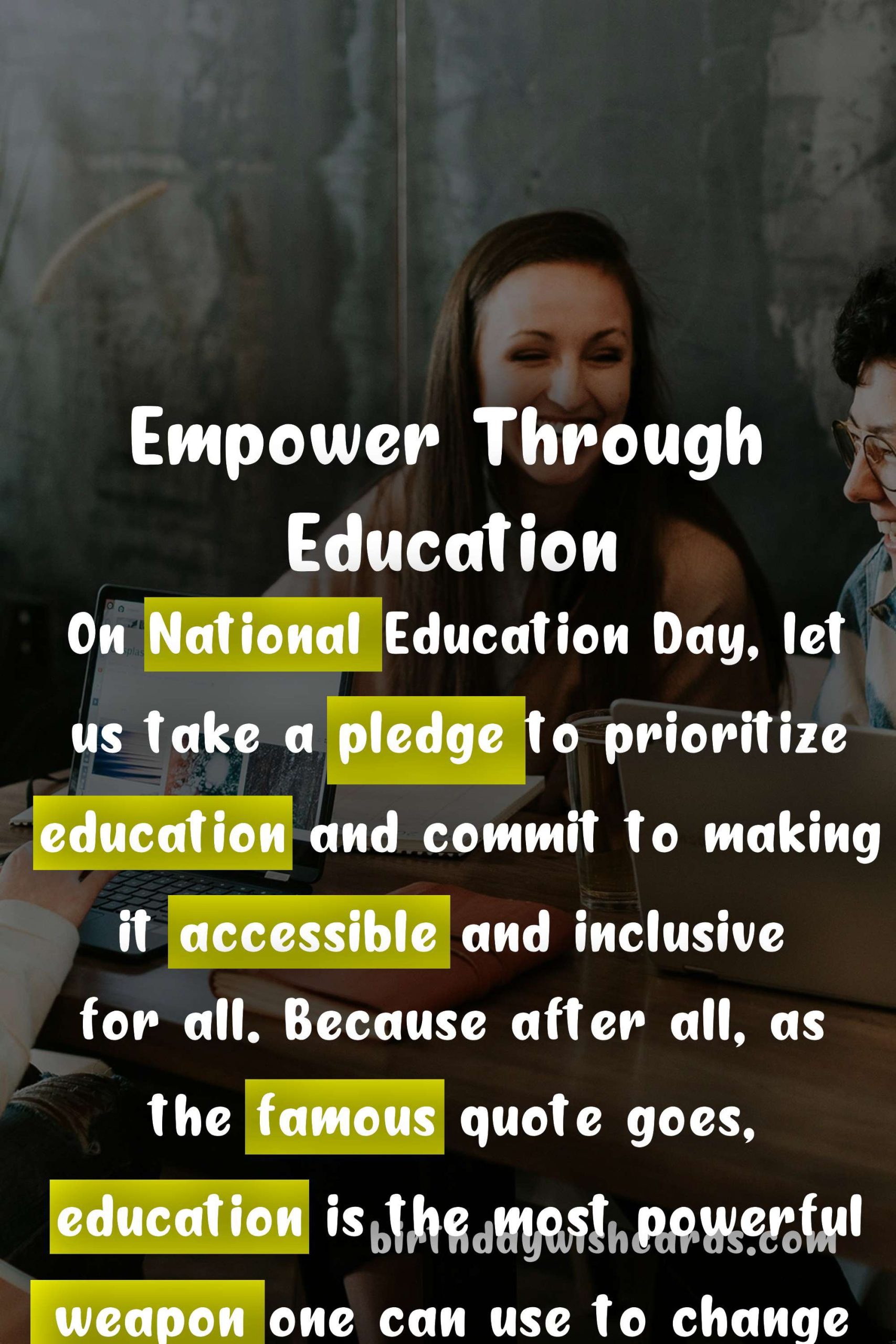 September 1 - National Education Day