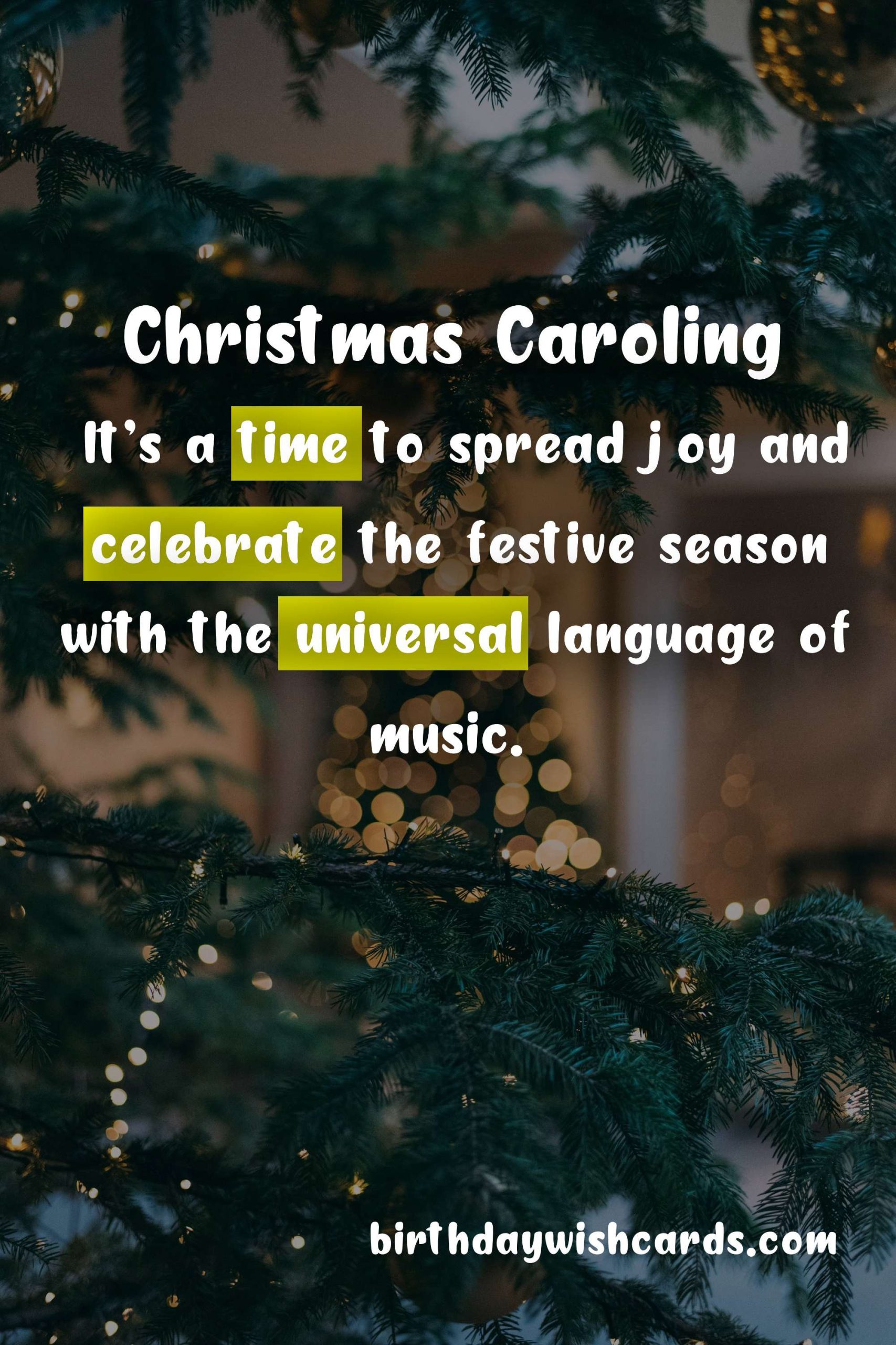 Christmas Caroling Night - December 23
