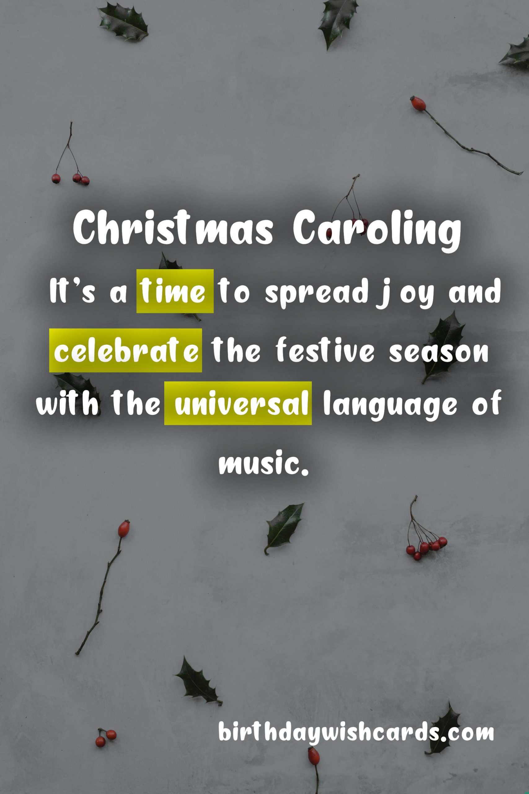 Christmas Caroling Night - December 23
