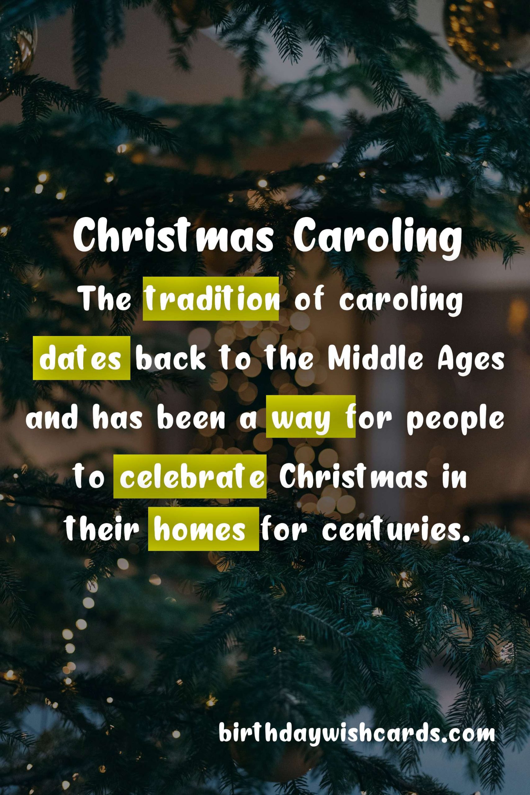 Christmas Caroling Night - December 23