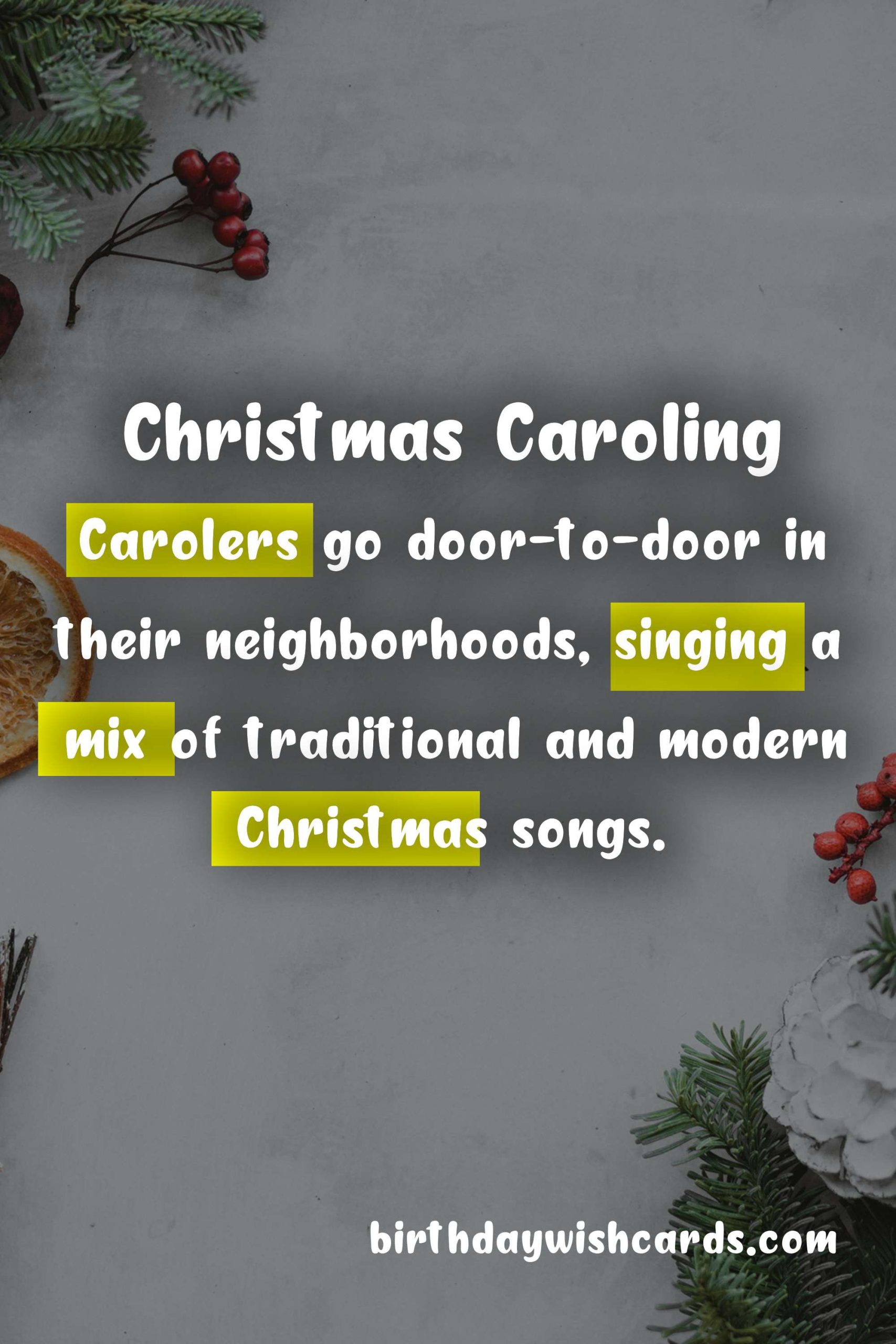 Christmas Caroling Night - December 23