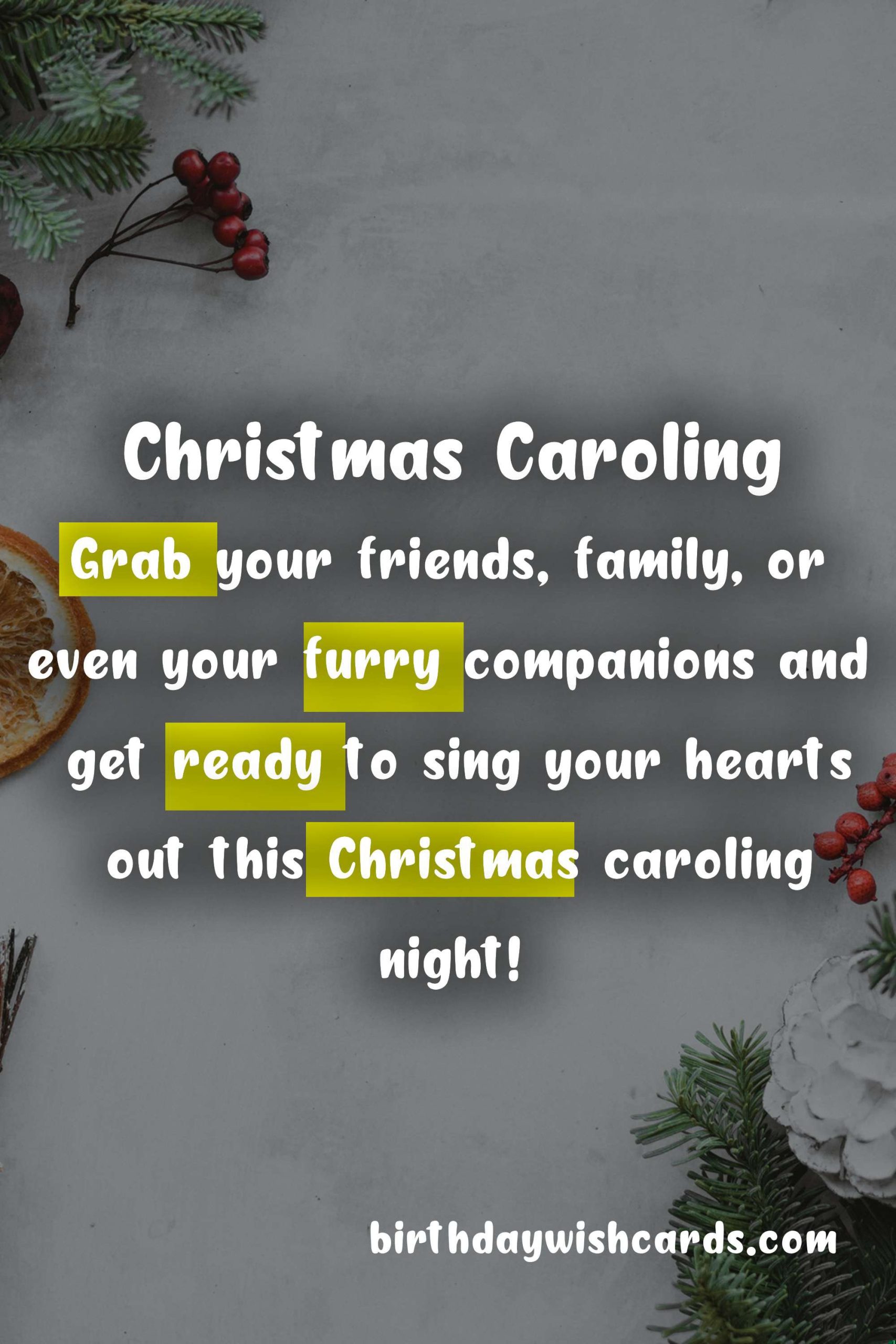 Christmas Caroling Night - December 23